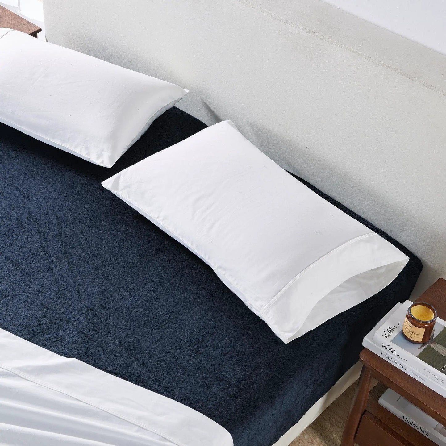 Solid Plush Fitted Sheet - Velvet Luxe Collection from PriceLows™