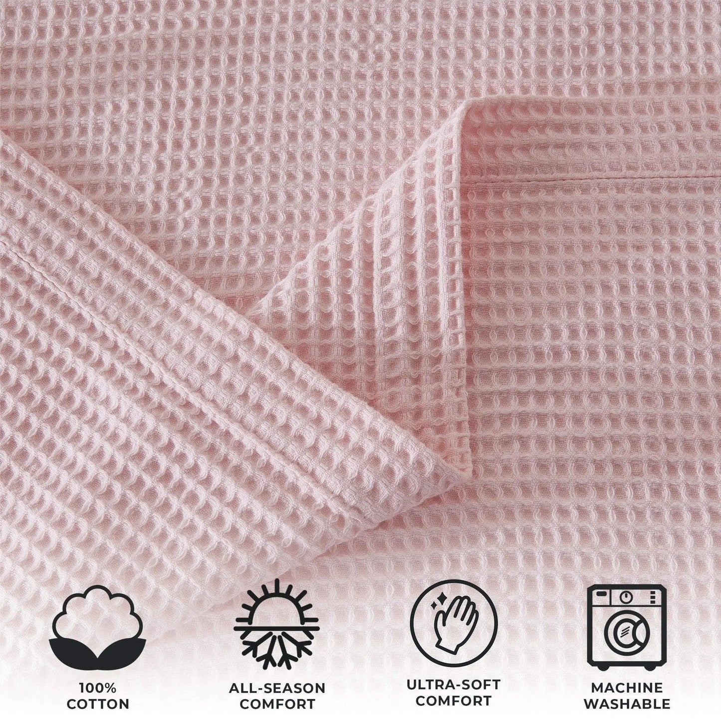 100% Cotton Waffle Weave Blanket - Mikala Collection from PriceLows™
