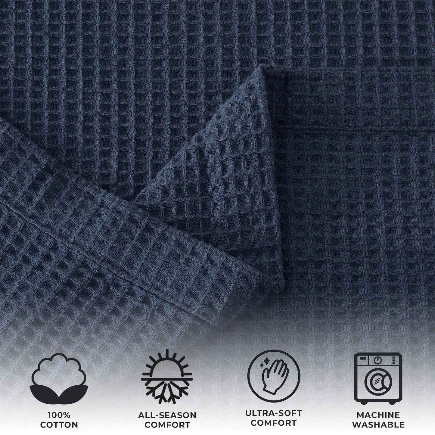 100% Cotton Waffle Weave Blanket - Mikala Collection from PriceLows™
