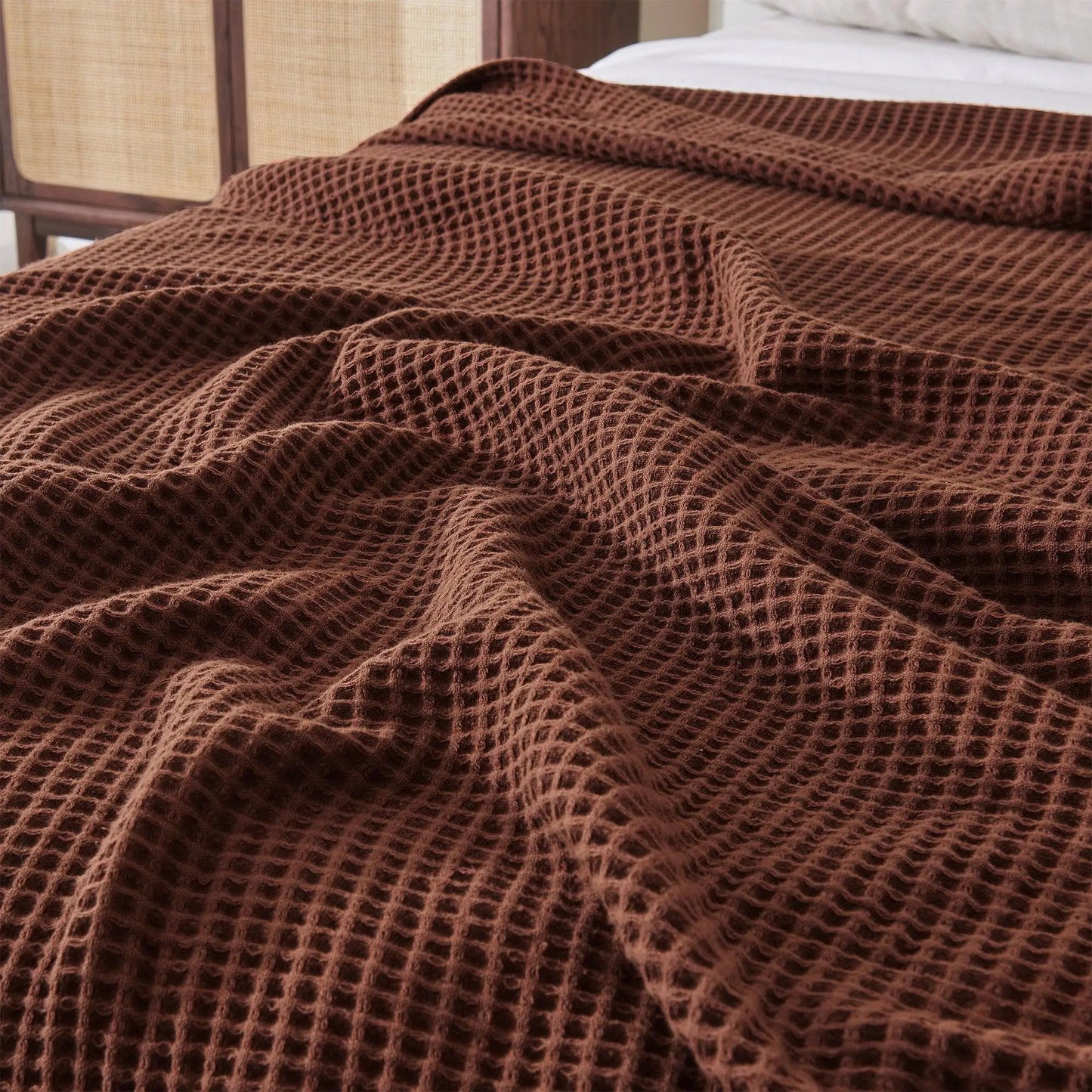100% Cotton Waffle Weave Blanket - Mikala Collection from PriceLows™