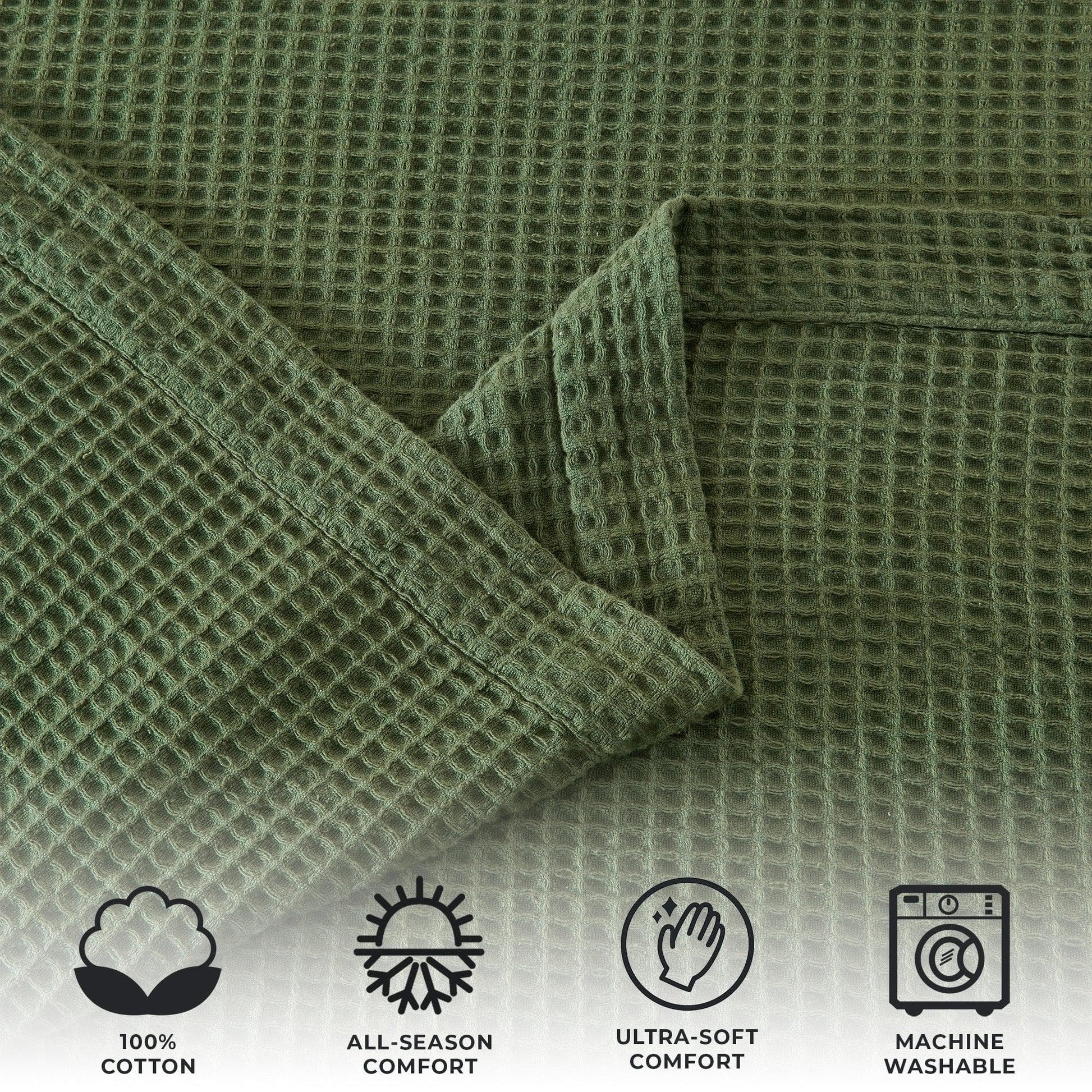 100% Cotton Waffle Weave Blanket - Mikala Collection from PriceLows™