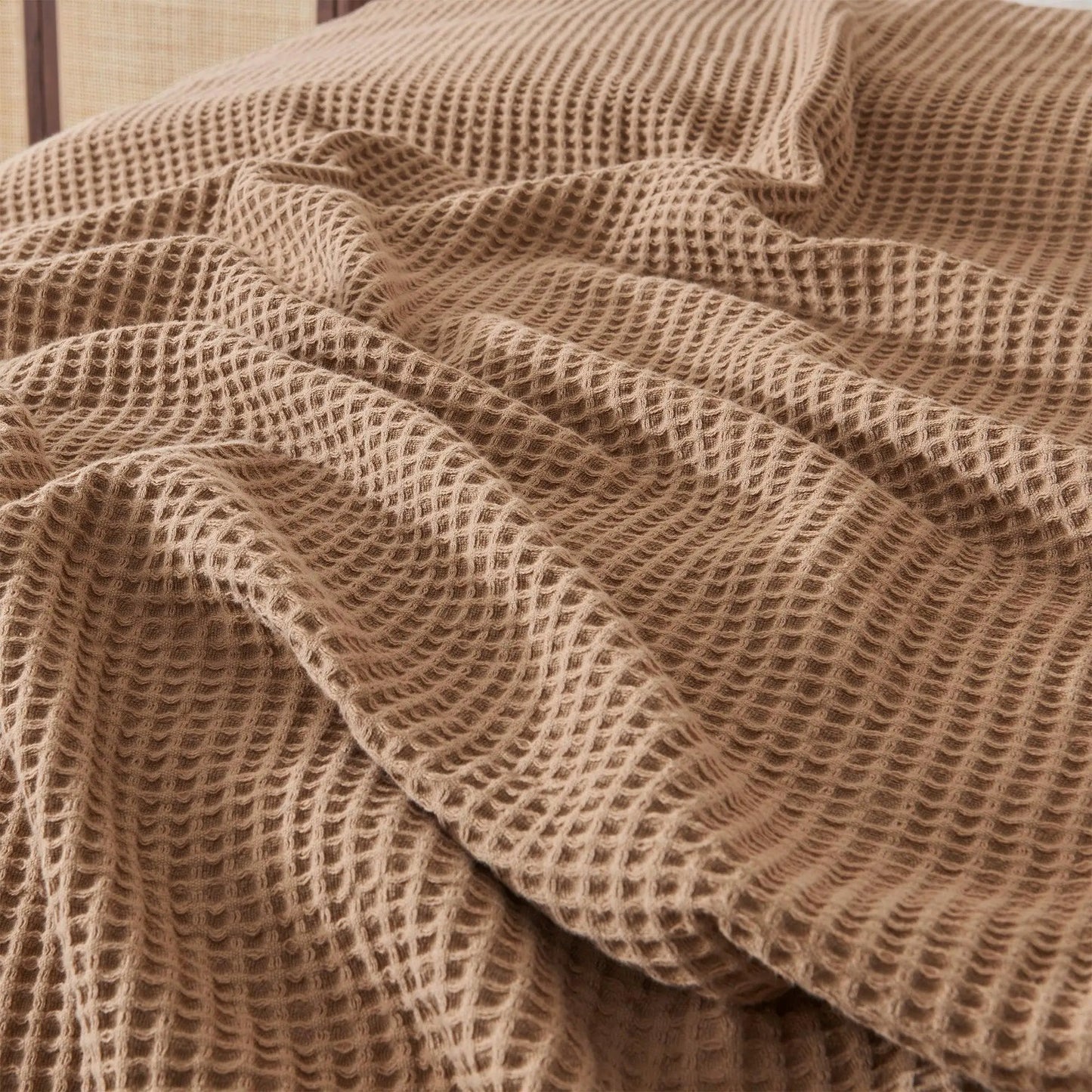 100% Cotton Waffle Weave Blanket - Mikala Collection from PriceLows™