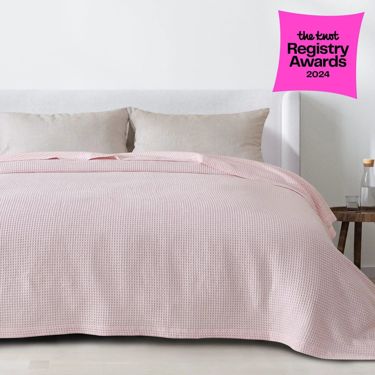 100% Cotton Waffle Weave Blanket - Mikala Collection from PriceLows™