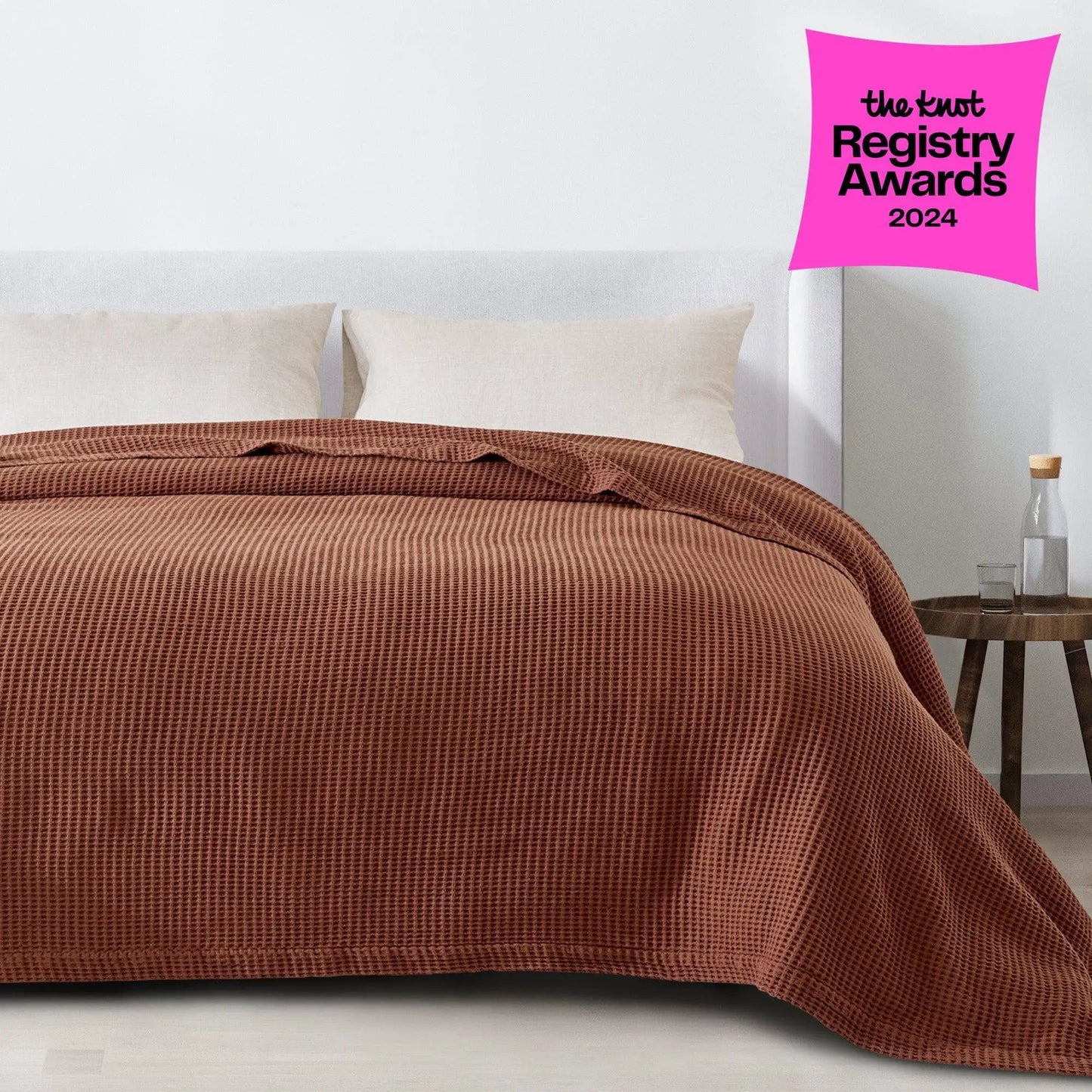 100% Cotton Waffle Weave Blanket - Mikala Collection from PriceLows™