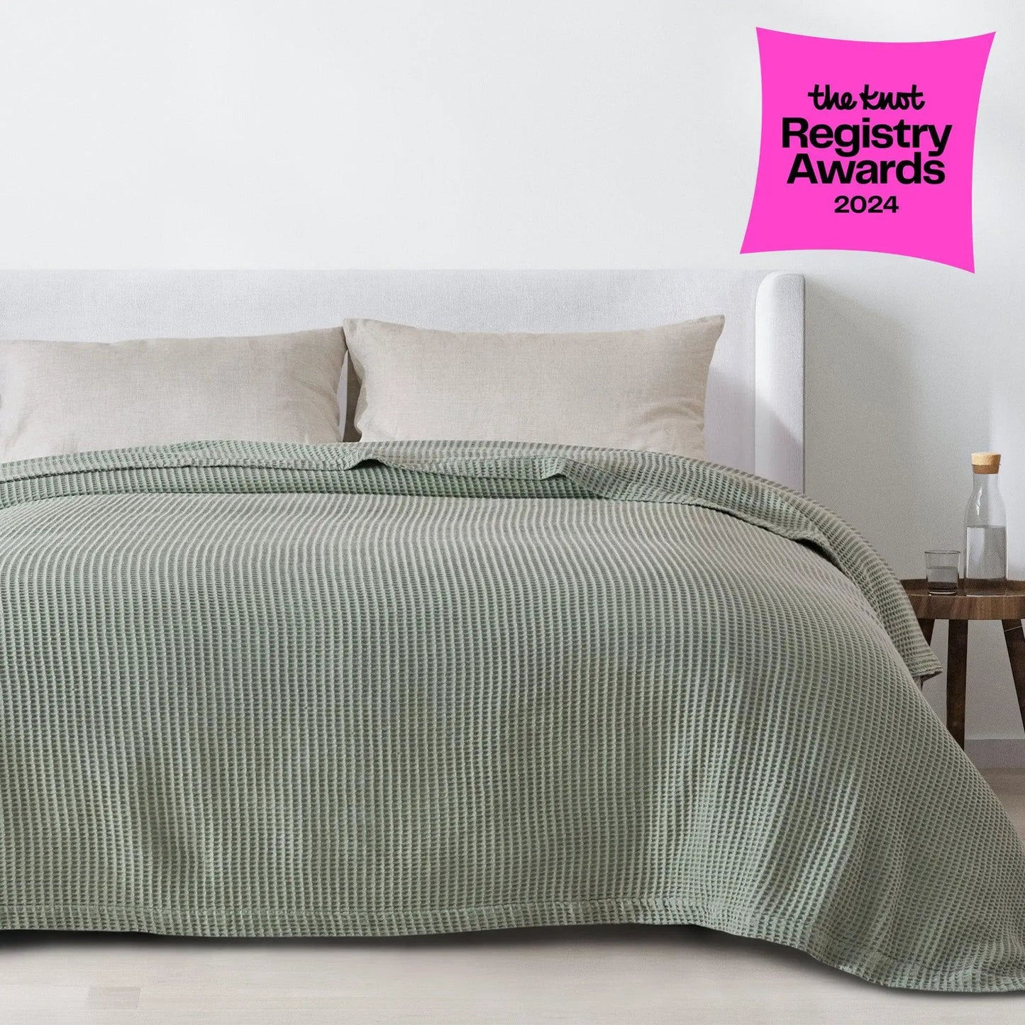 100% Cotton Waffle Weave Blanket - Mikala Collection from PriceLows™