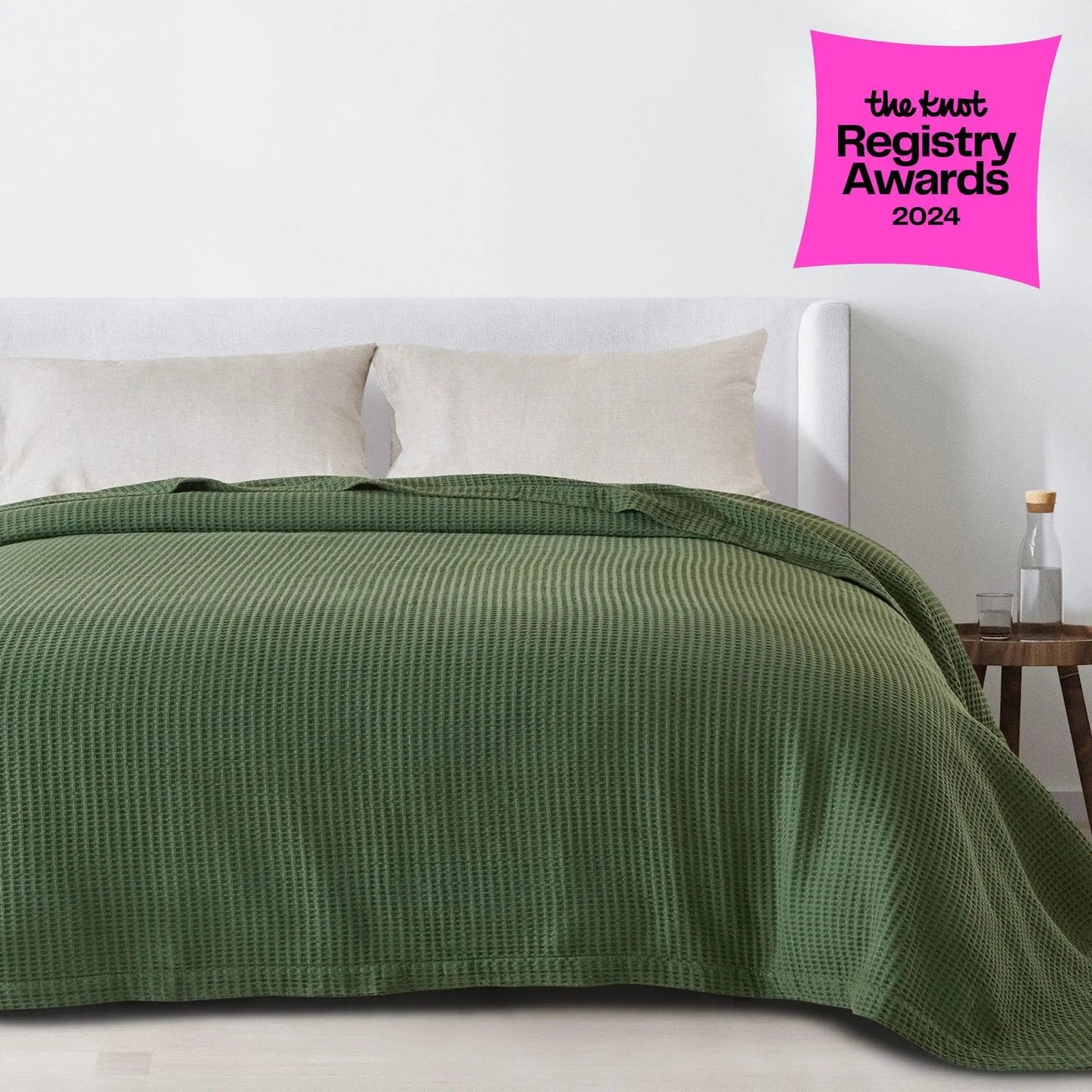 100% Cotton Waffle Weave Blanket - Mikala Collection from PriceLows™