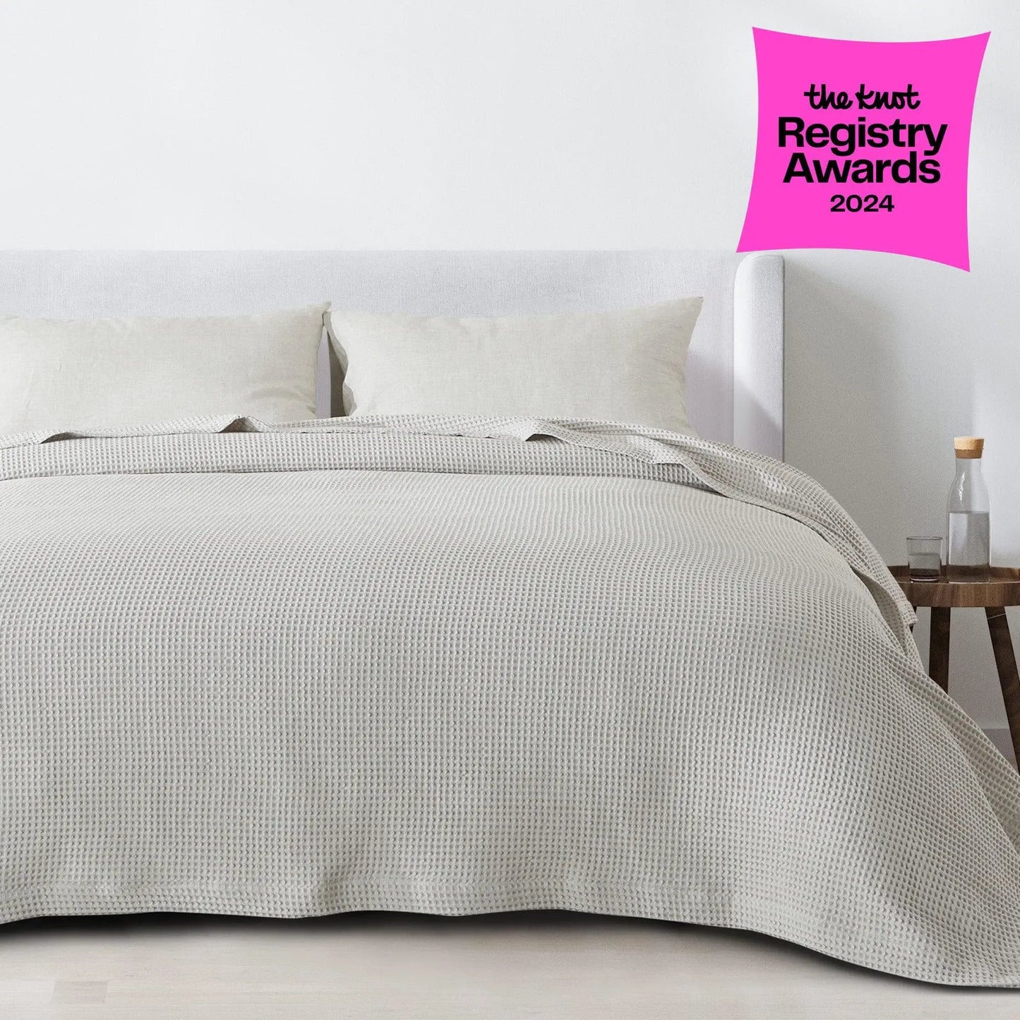 100% Cotton Waffle Weave Blanket - Mikala Collection from PriceLows™