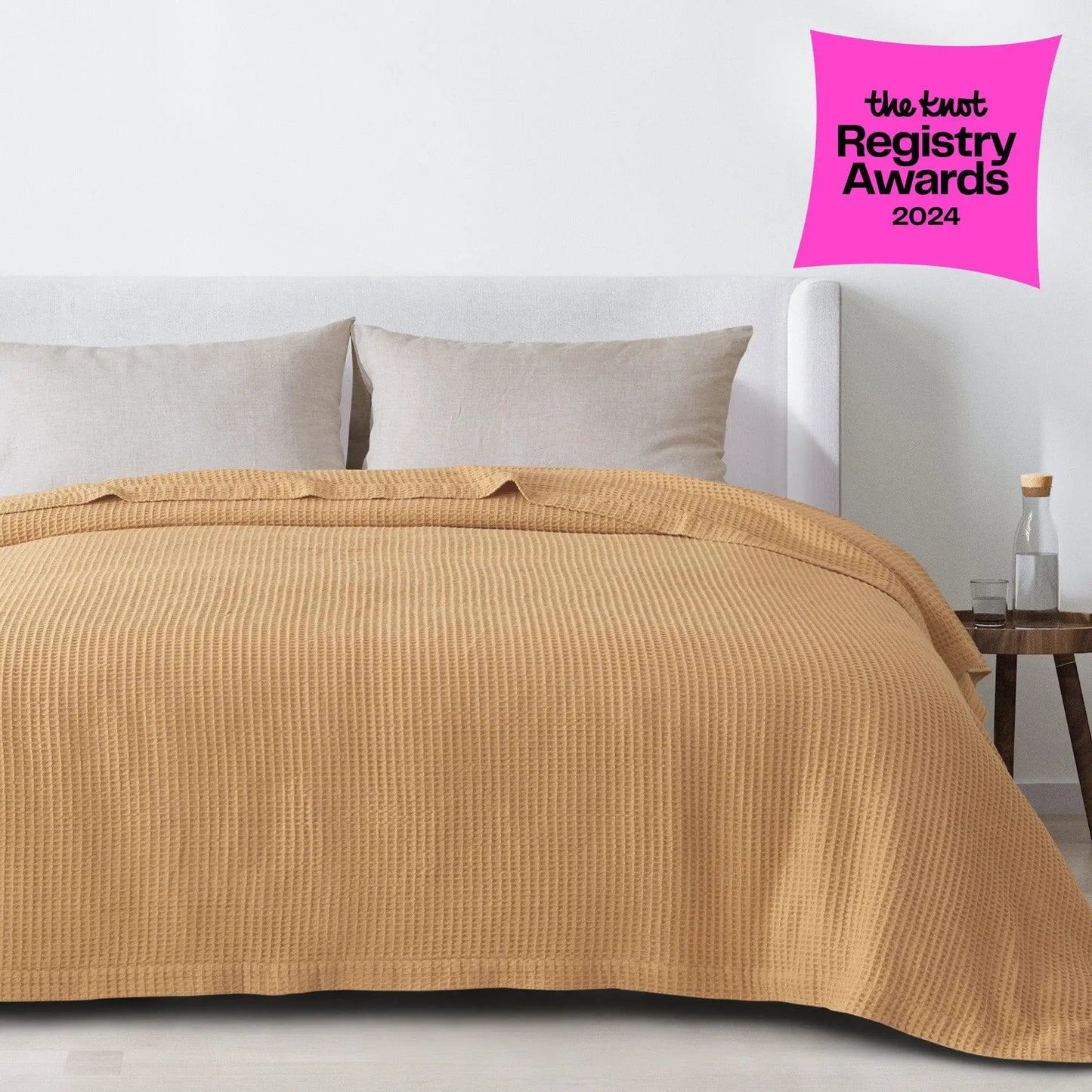 100% Cotton Waffle Weave Blanket - Mikala Collection from PriceLows™