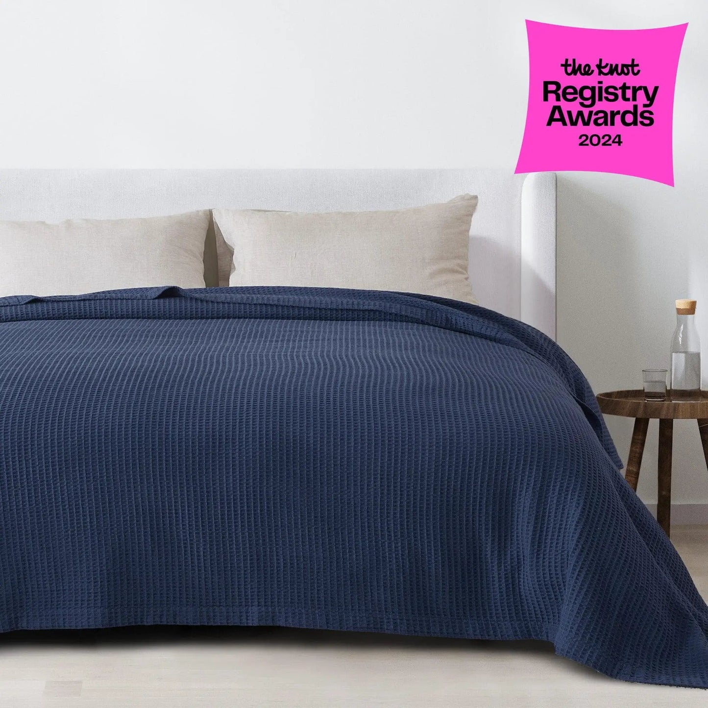 100% Cotton Waffle Weave Blanket - Mikala Collection from PriceLows™