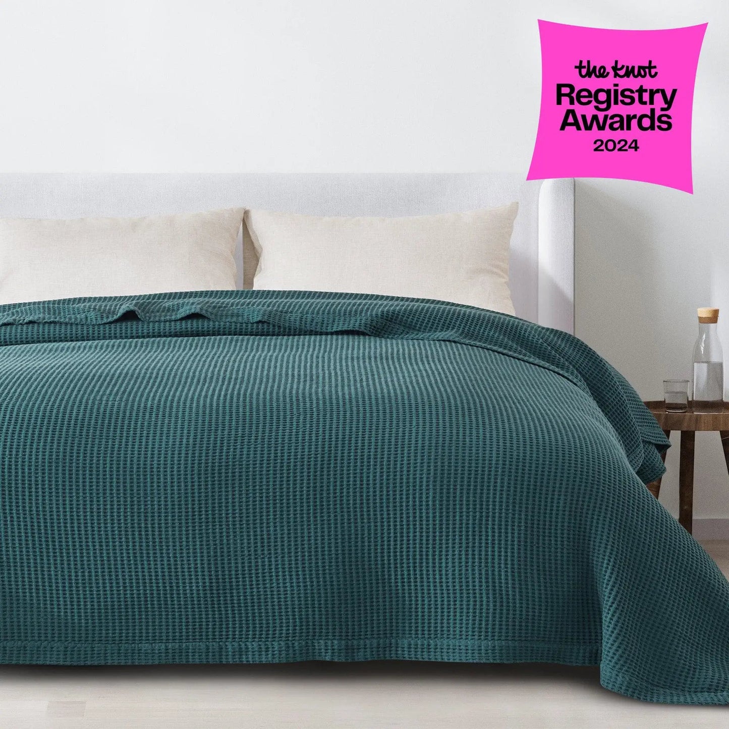 100% Cotton Waffle Weave Blanket - Mikala Collection from PriceLows™