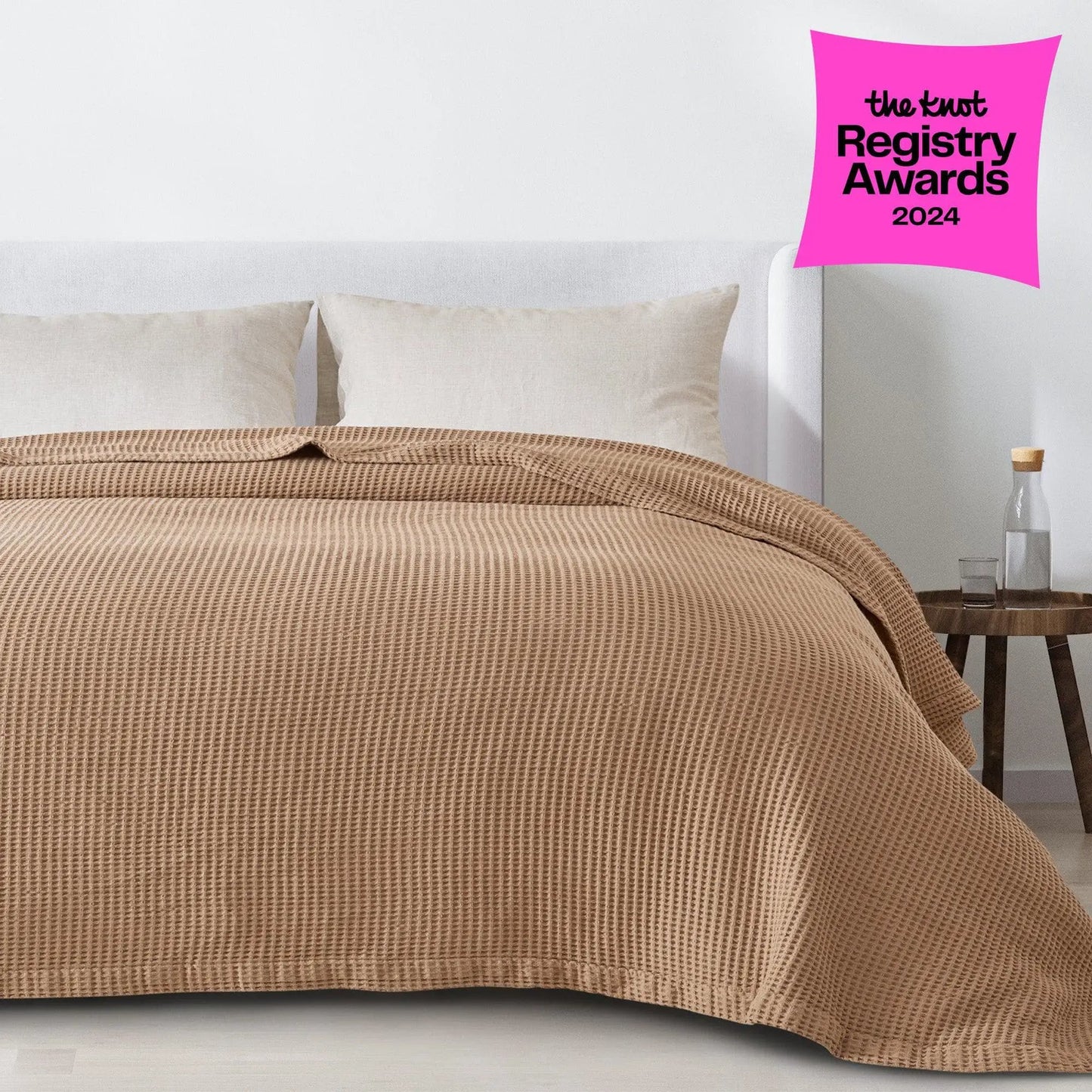 100% Cotton Waffle Weave Blanket - Mikala Collection from PriceLows™