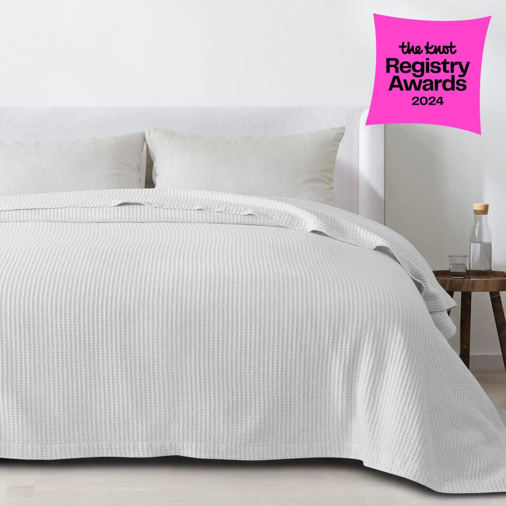 100% Cotton Waffle Weave Blanket - Mikala Collection from PriceLows™