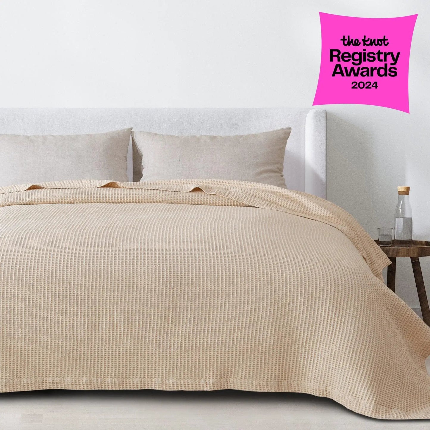 100% Cotton Waffle Weave Blanket - Mikala Collection from PriceLows™