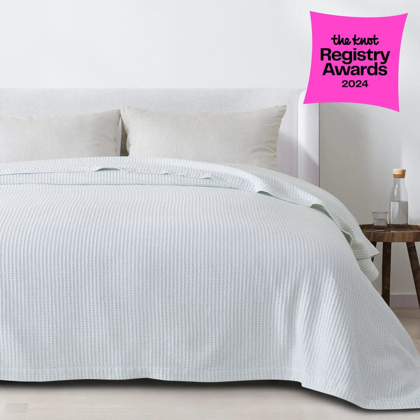 100% Cotton Waffle Weave Blanket - Mikala Collection from PriceLows™