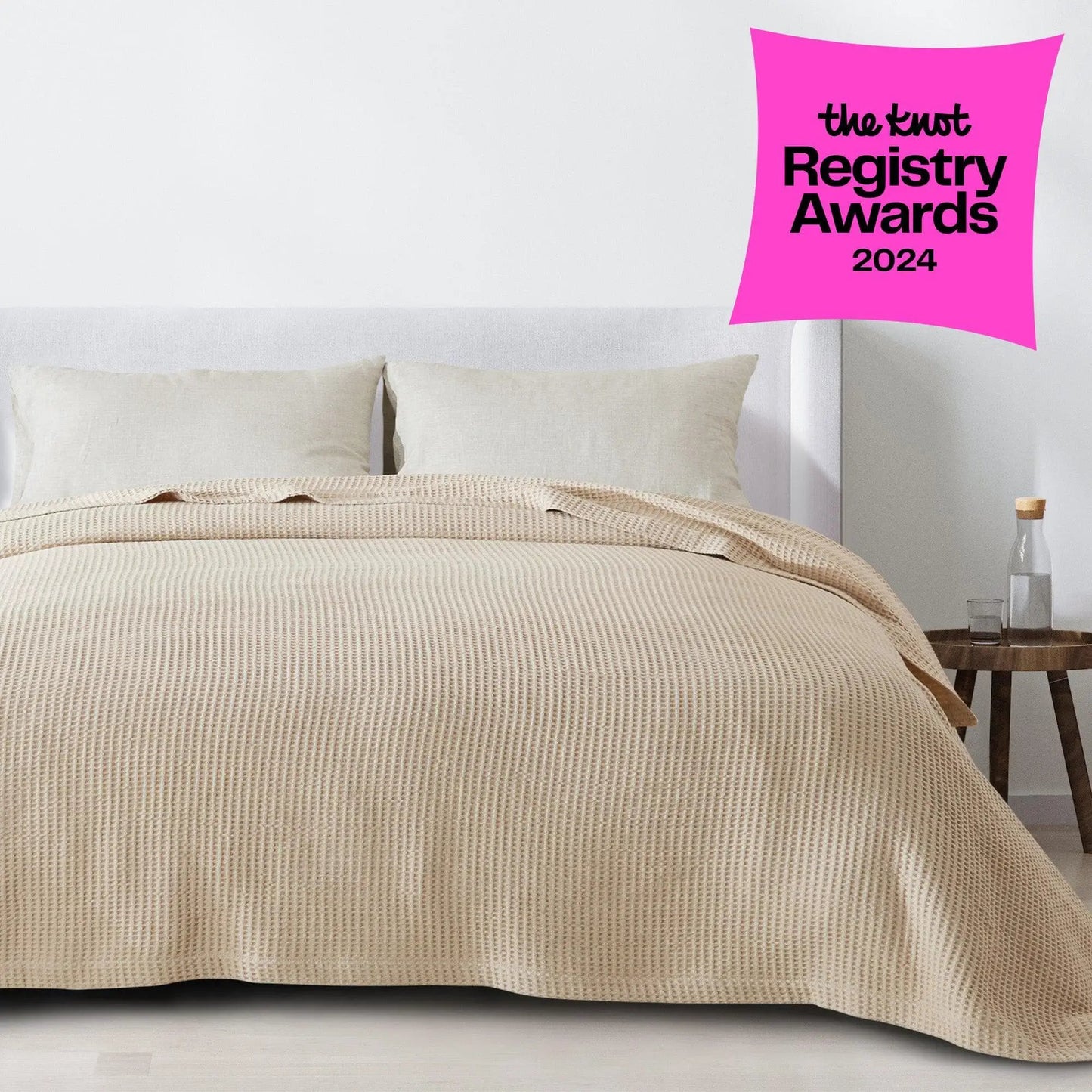 100% Cotton Waffle Weave Blanket - Mikala Collection from PriceLows™