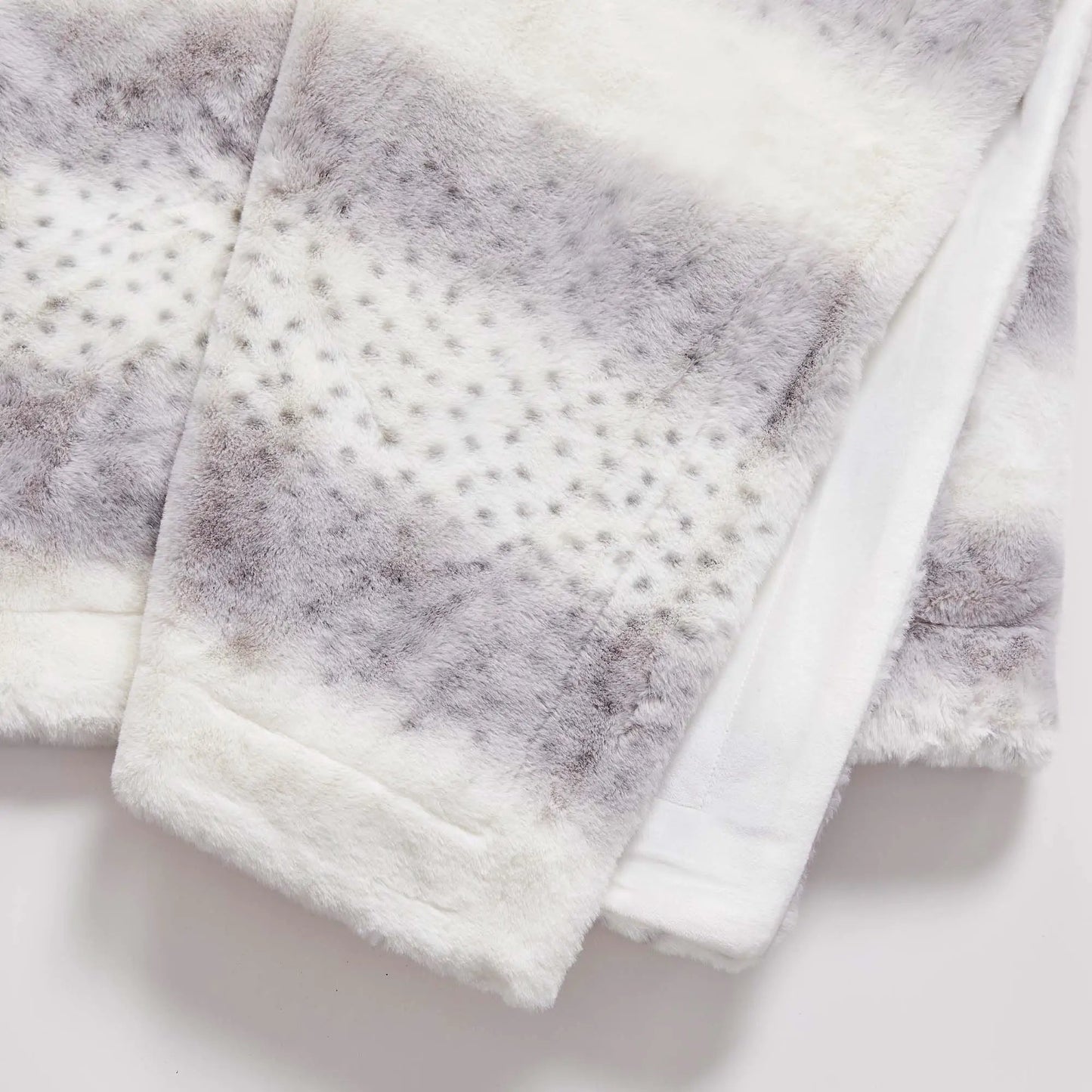Faux Fur Printed Throw Blanket - Aaliyah Collection from PriceLows™