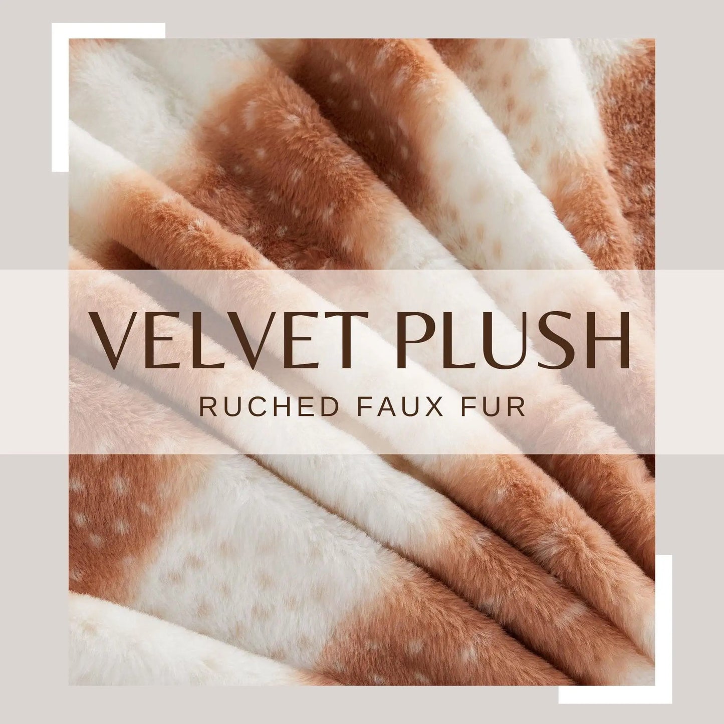 Faux Fur Printed Throw Blanket - Aaliyah Collection from PriceLows™