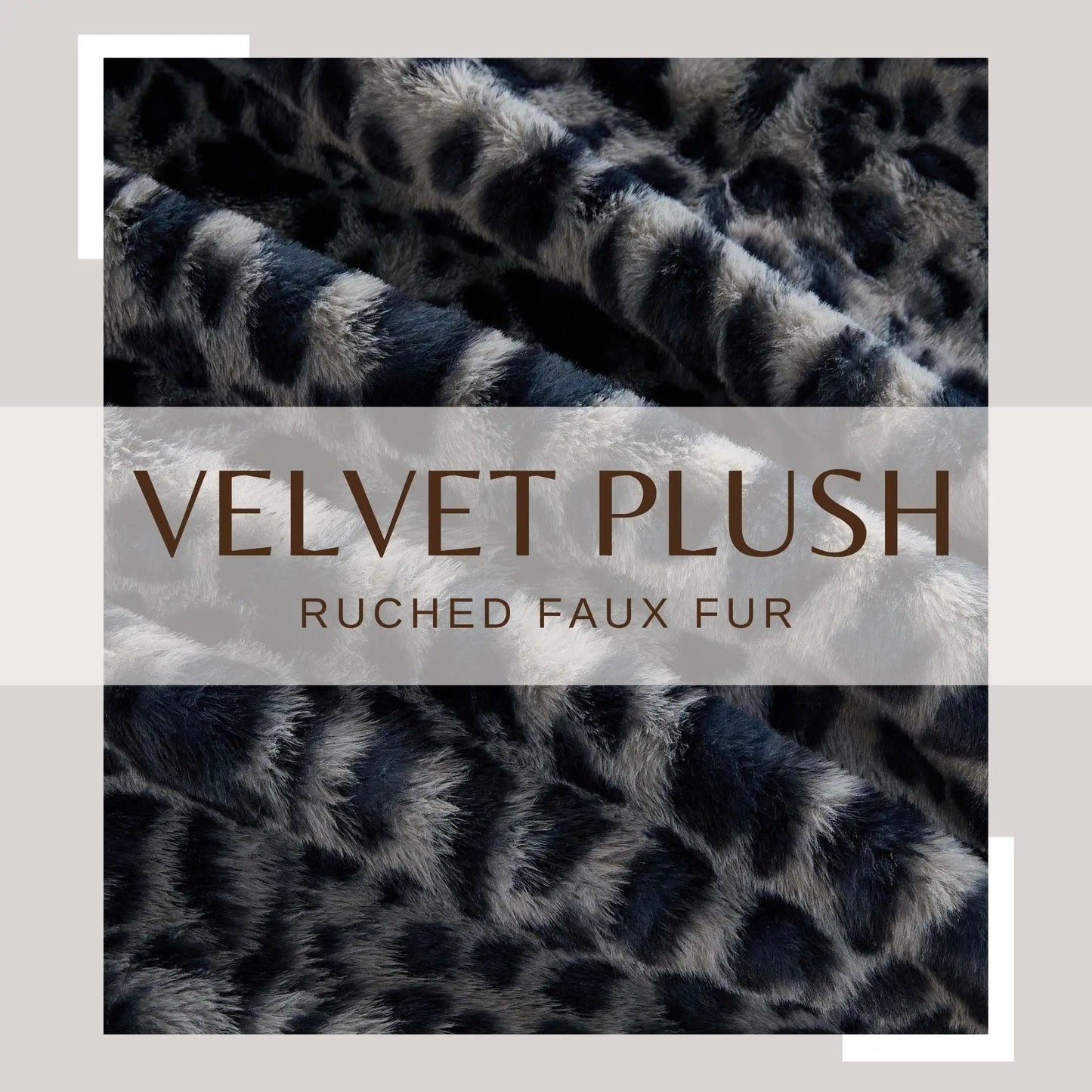 Faux Fur Printed Throw Blanket - Aaliyah Collection from PriceLows™