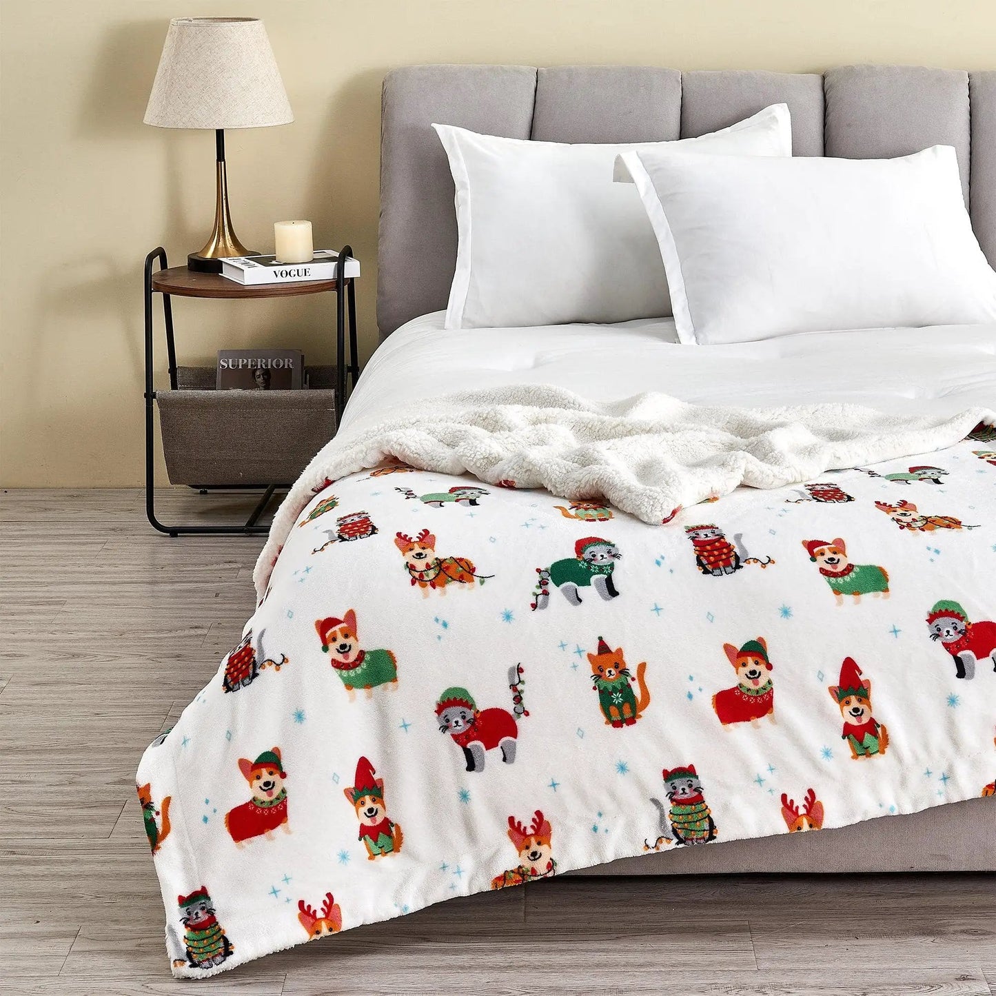 Holiday Sherpa Throw - Esmay Collection from PriceLows™