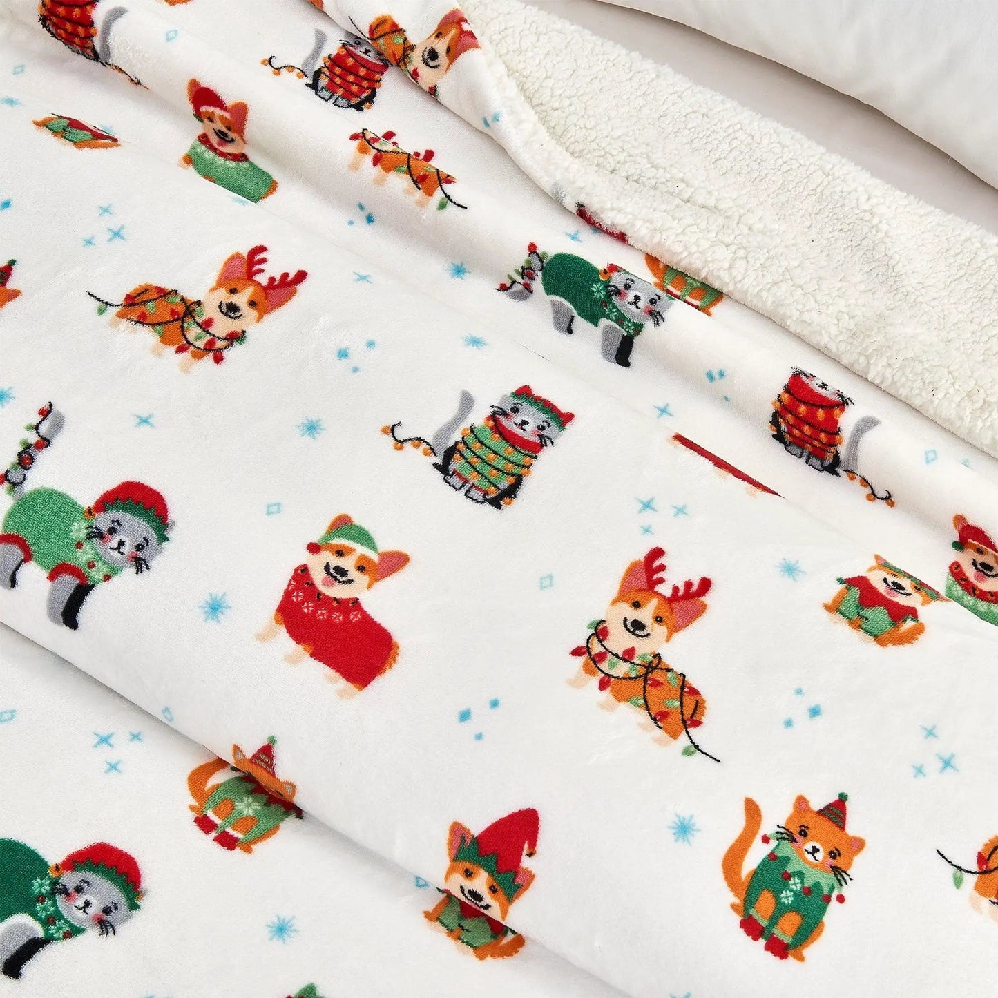Holiday Sherpa Throw - Esmay Collection from PriceLows™