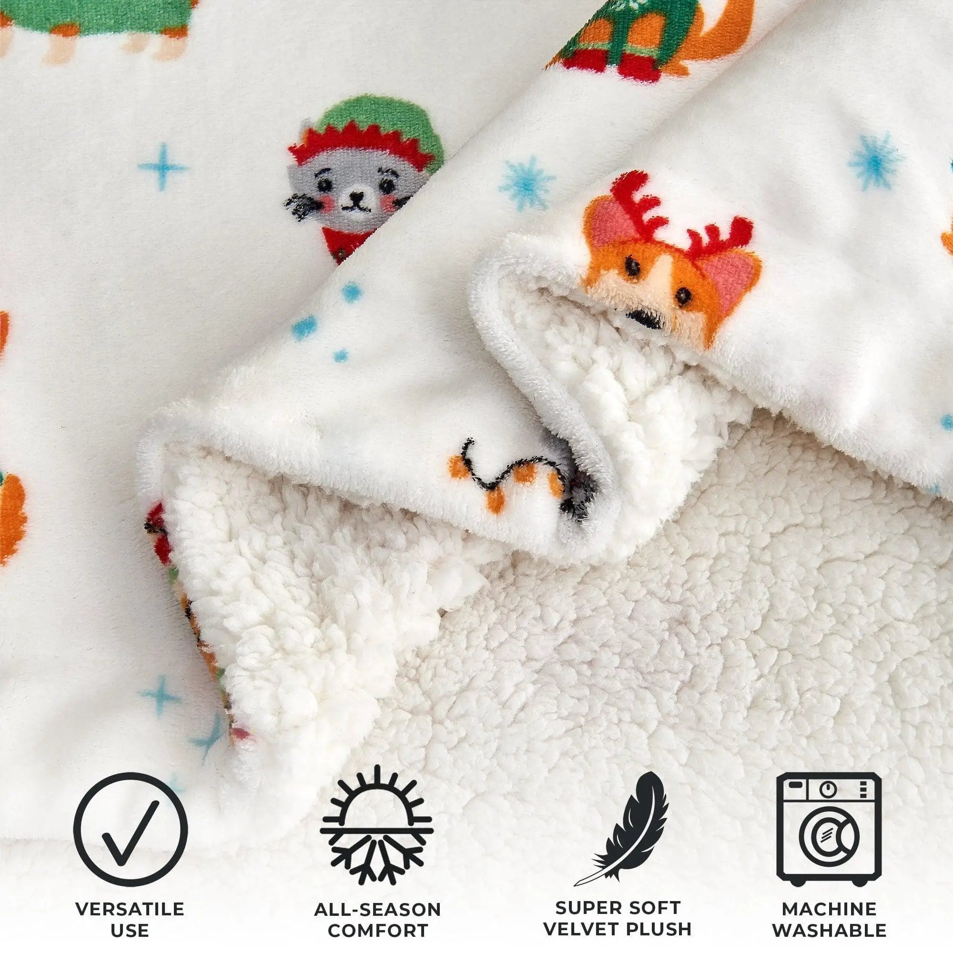 Holiday Sherpa Throw - Esmay Collection from PriceLows™