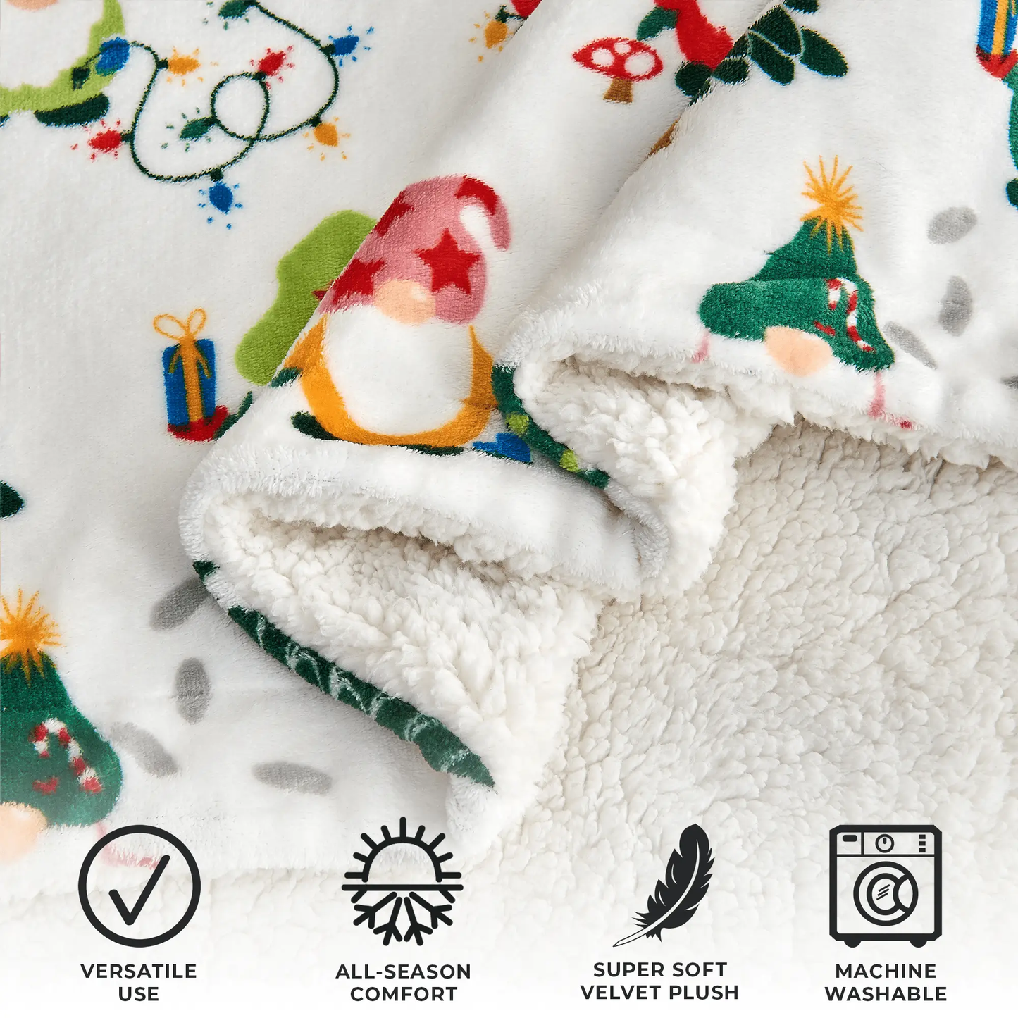 Holiday Sherpa Throw - Esmay Collection from PriceLows™