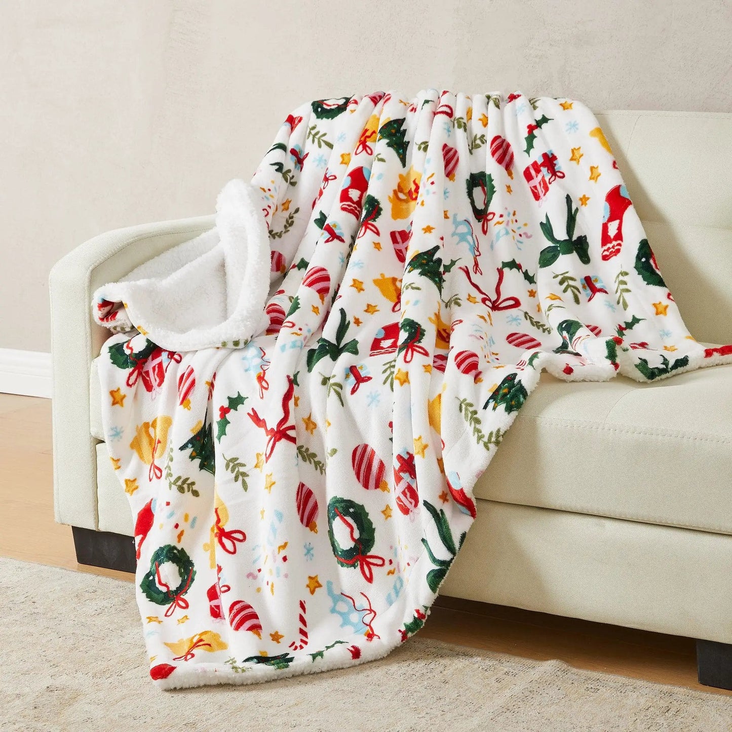 Holiday Sherpa Throw - Esmay Collection from PriceLows™
