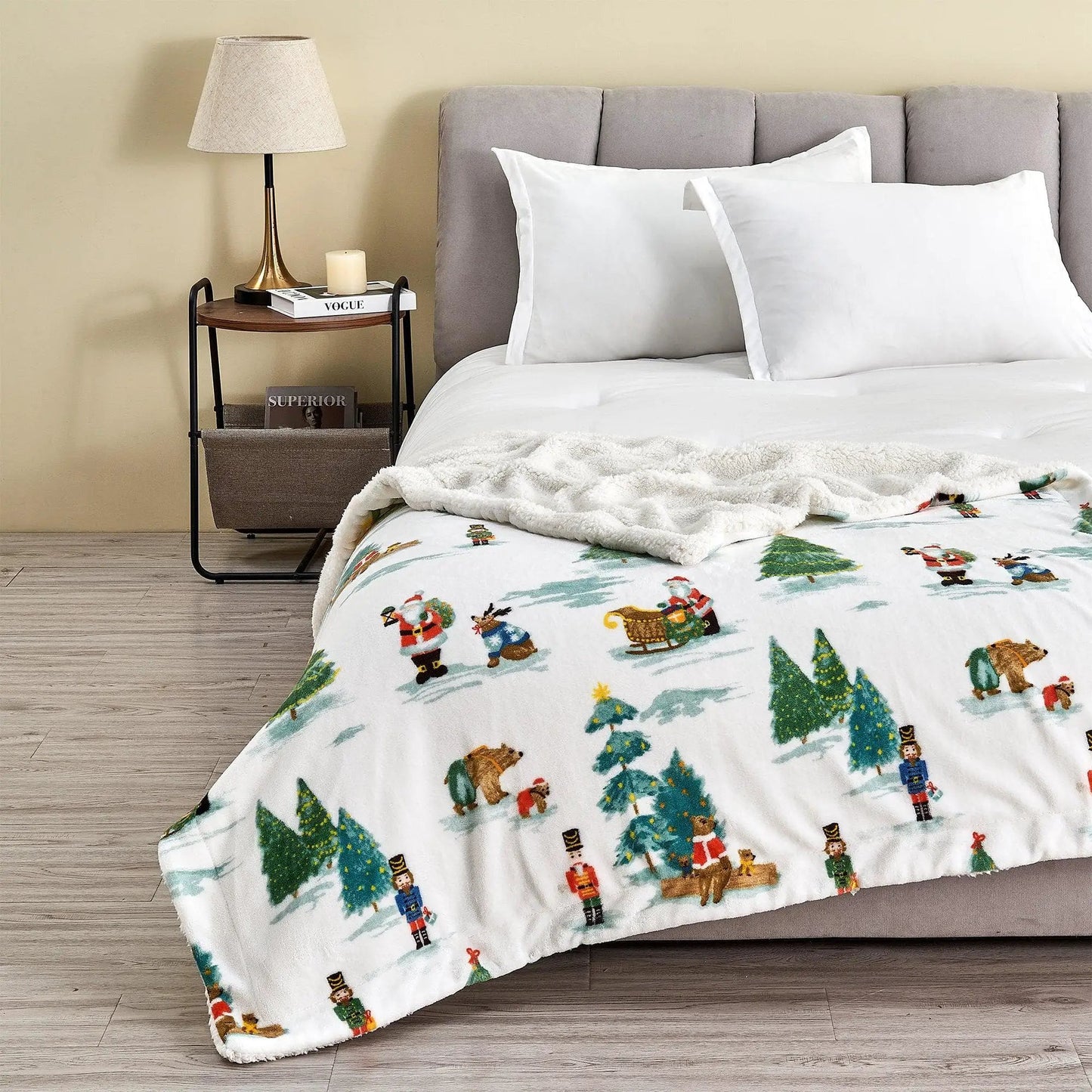 Sherpa Throw Blanket - Eve Collection from PriceLows™