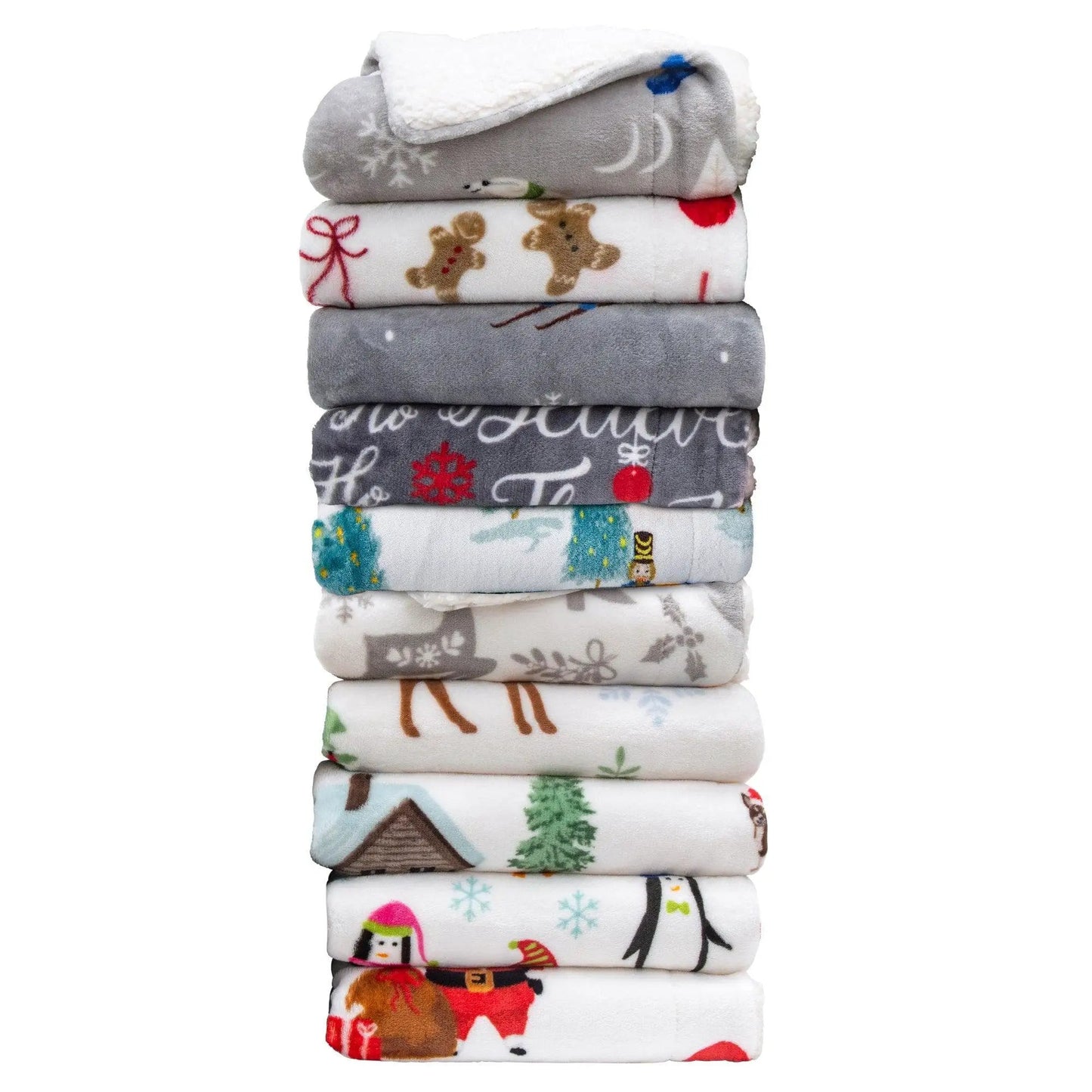 Sherpa Throw Blanket - Eve Collection from PriceLows™