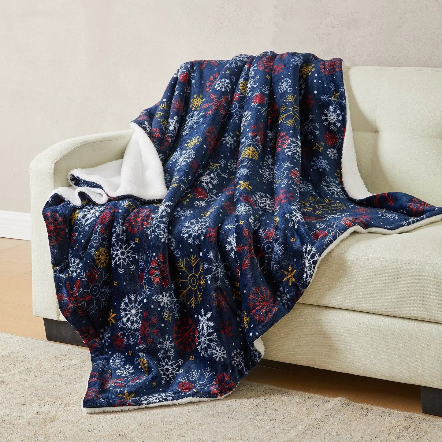 Sherpa Throw Blanket - Eve Collection from PriceLows™