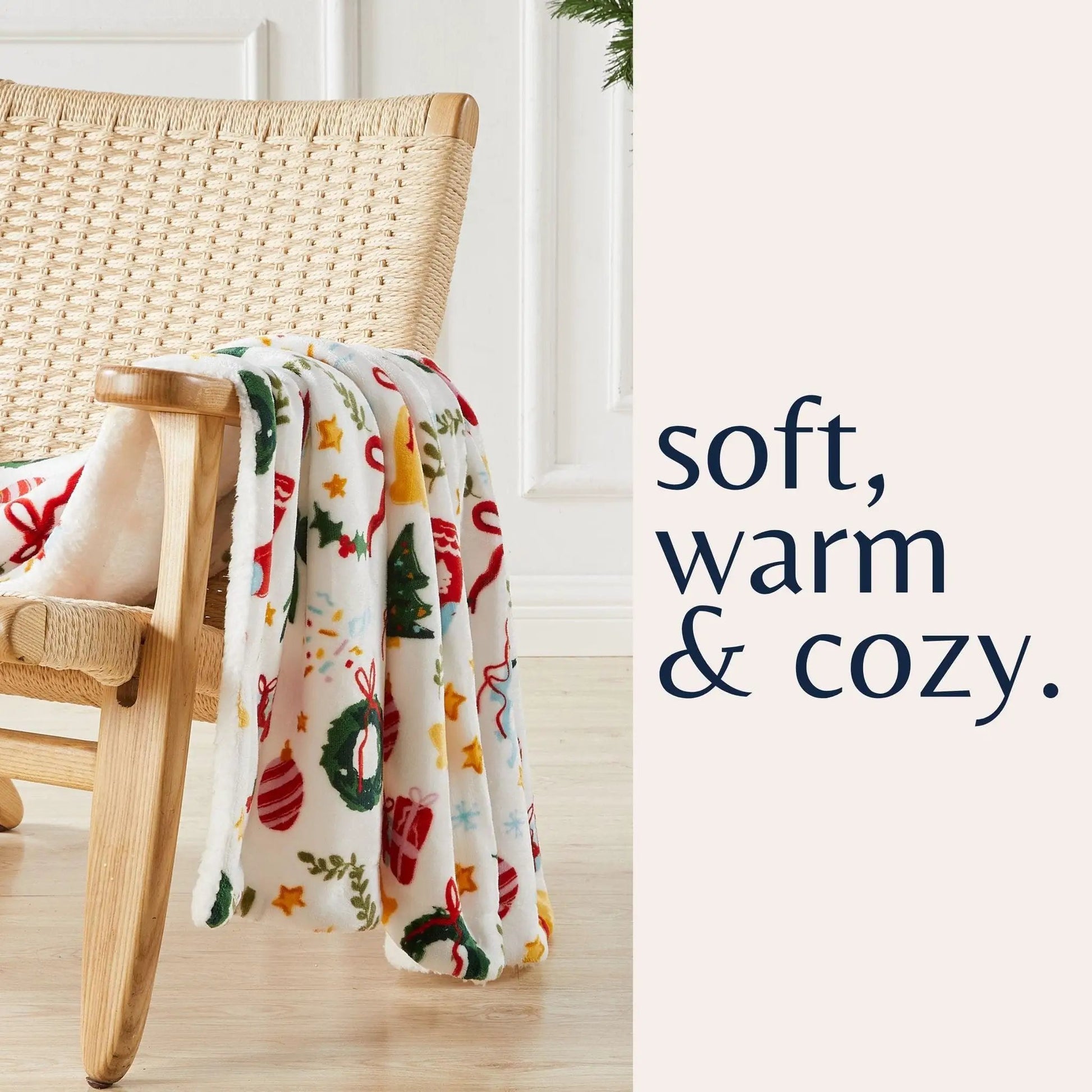 Sherpa Throw Blanket - Eve Collection from PriceLows™