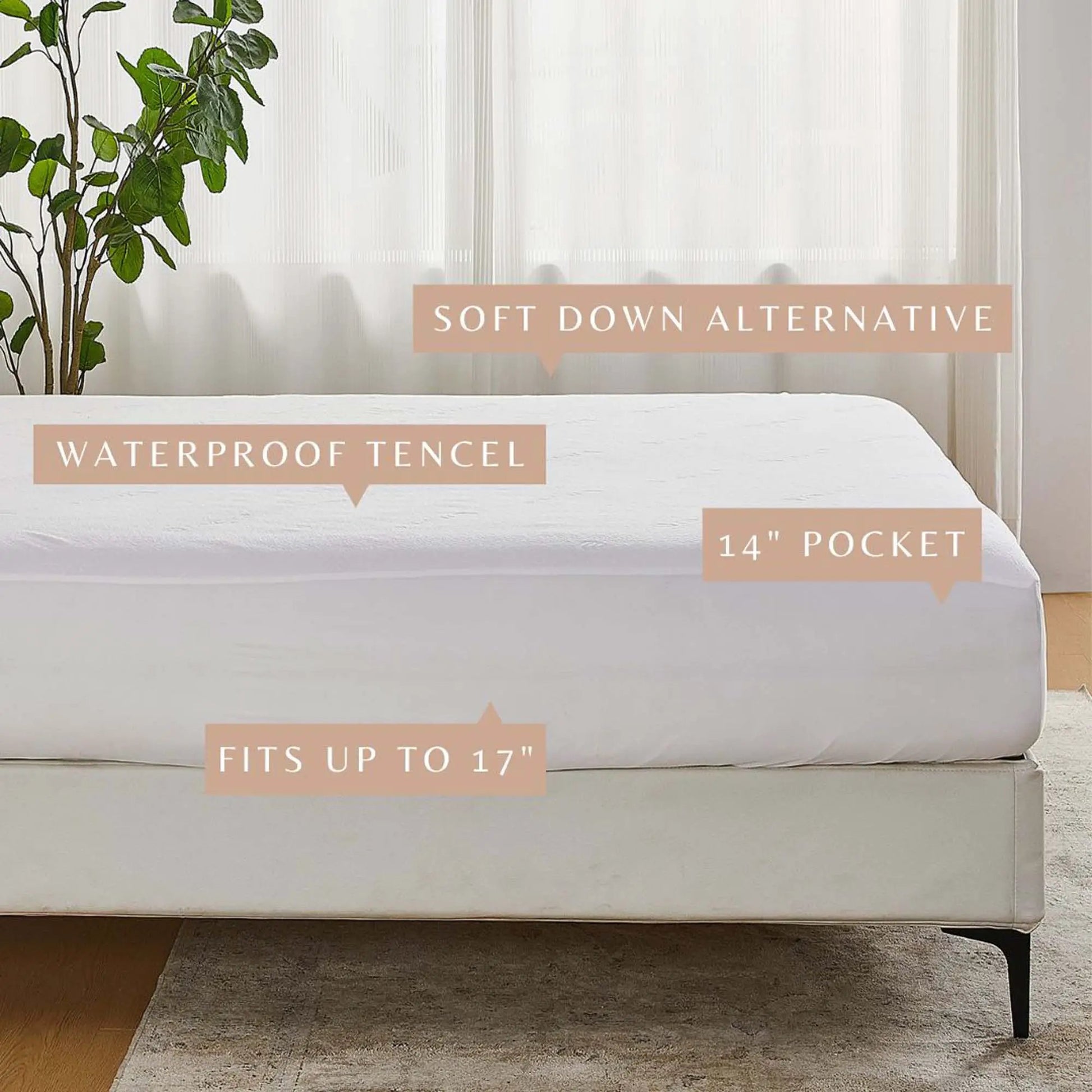 Waterproof Tencel Mattress Protector - Giavanna Collection from PriceLows™