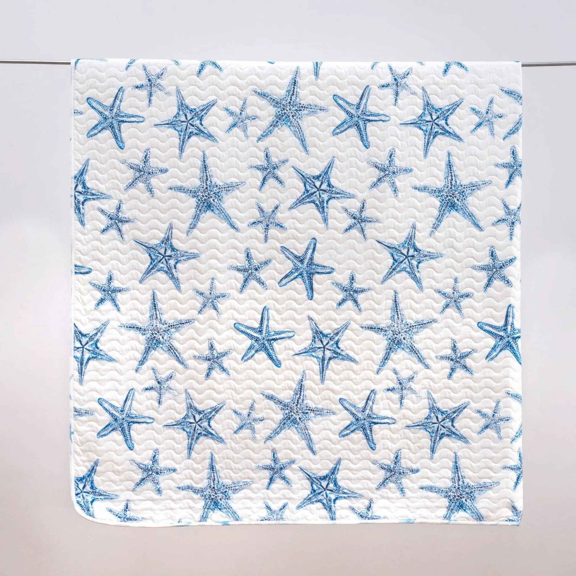 Blue Seashell Coastal Quilt Set - Trinidad Collection from PriceLows™