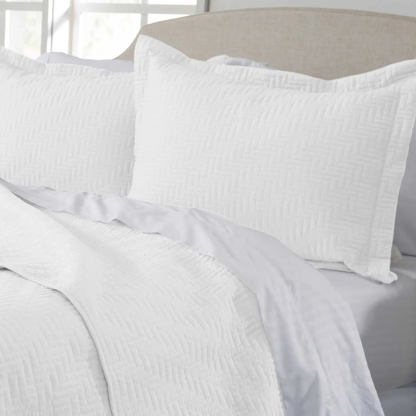 Herringbone Stitched Quilt - Louise Collection from PriceLows™