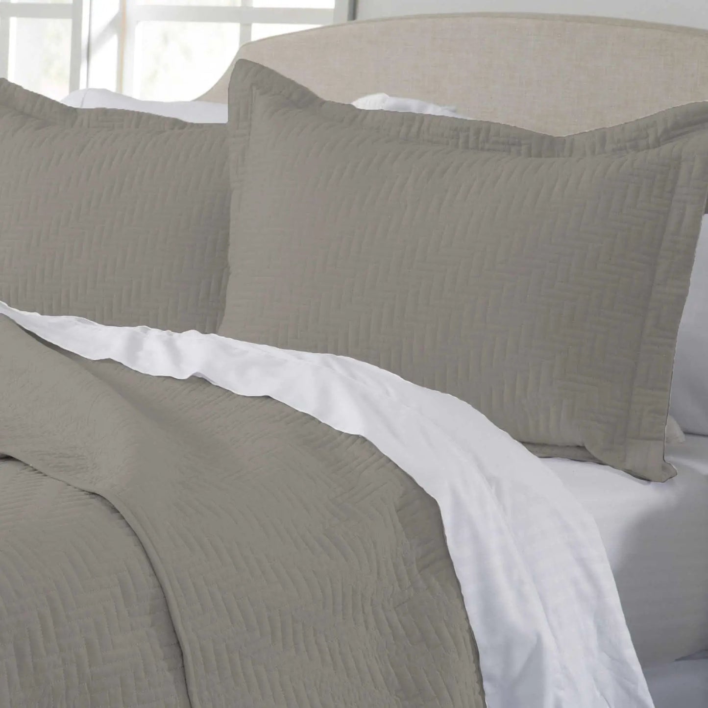 Herringbone Stitched Quilt - Louise Collection from PriceLows™
