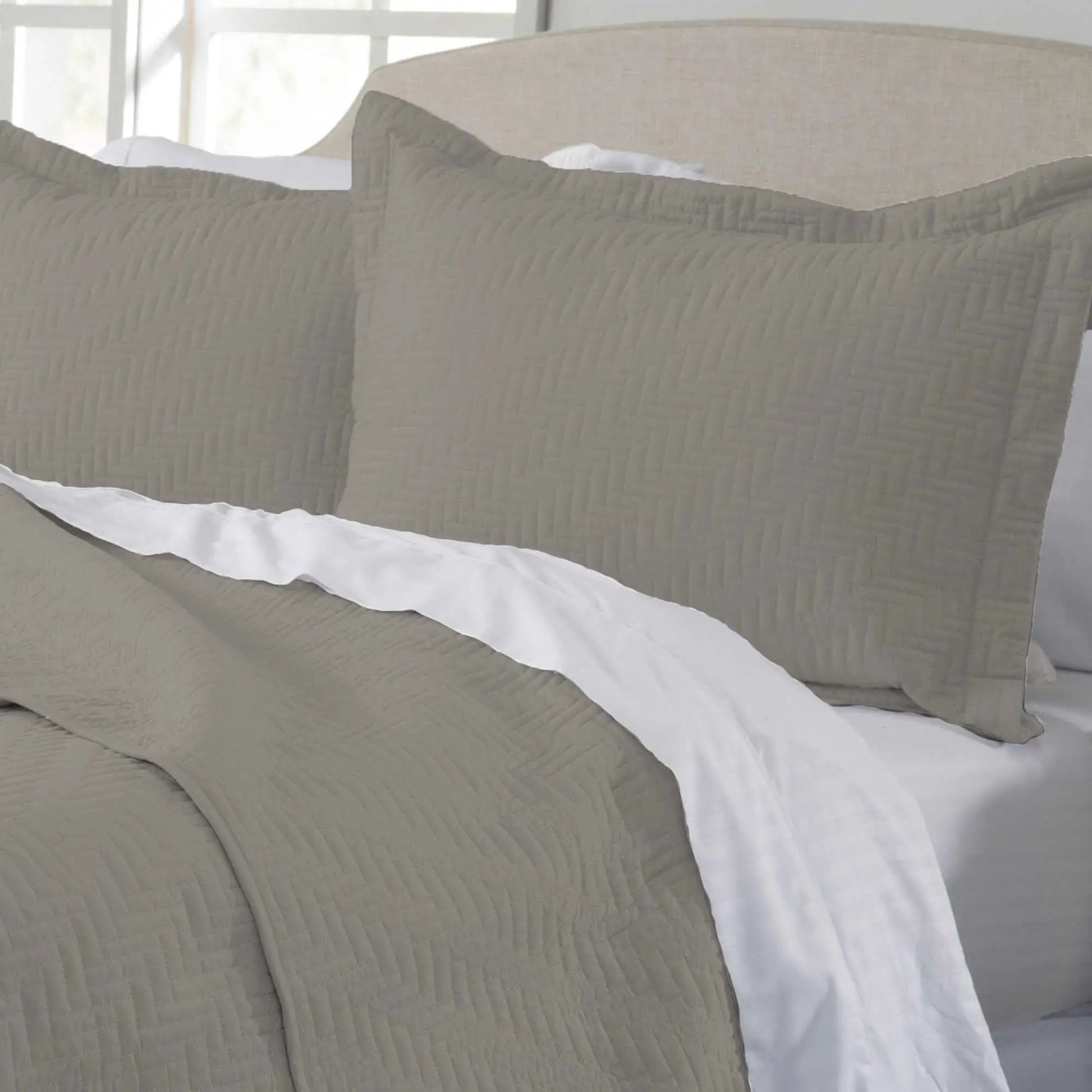 Herringbone Stitched Quilt - Louise Collection from PriceLows™