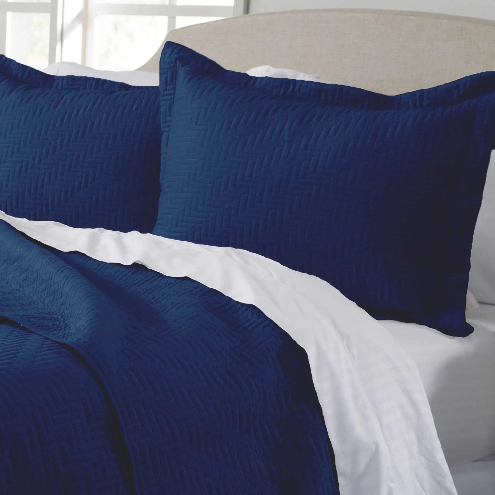 Herringbone Stitched Quilt - Louise Collection from PriceLows™