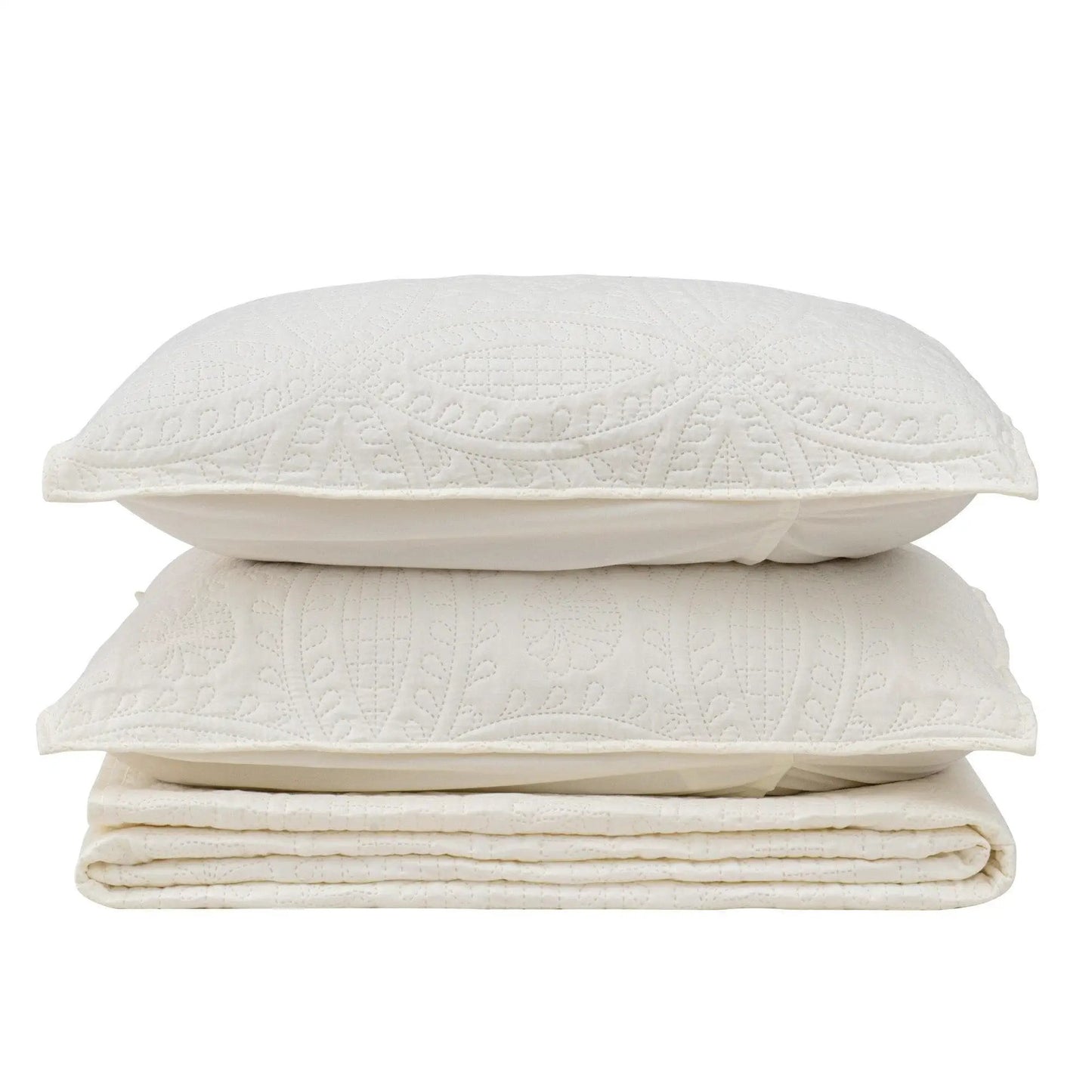 Oversized Medallion Quilt Set - Clara Collection from PriceLows™