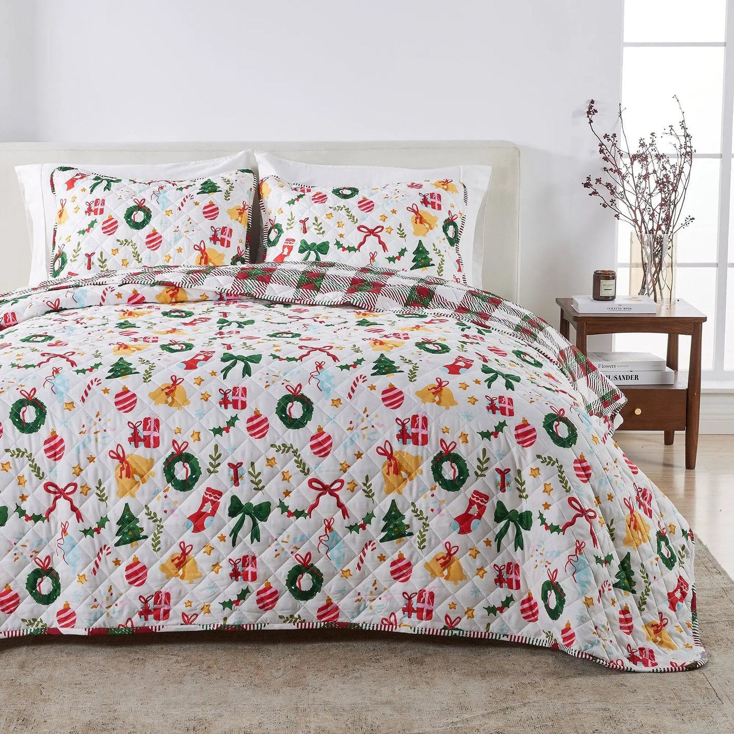 Colorful Holiday Quilt Set - Midnight Magic Collection from PriceLows™