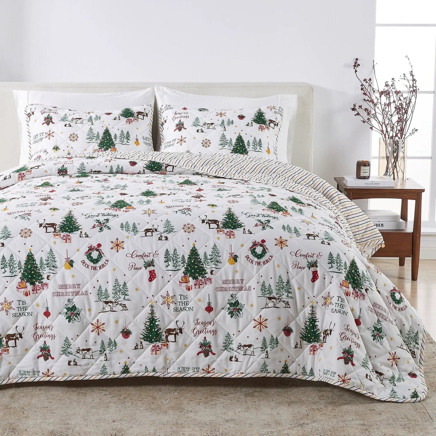 Colorful Holiday Quilt Set - Midnight Magic Collection from PriceLows™