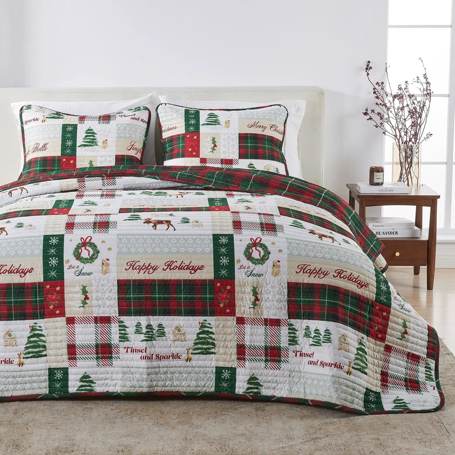 Colorful Holiday Quilt Set - Midnight Magic Collection from PriceLows™