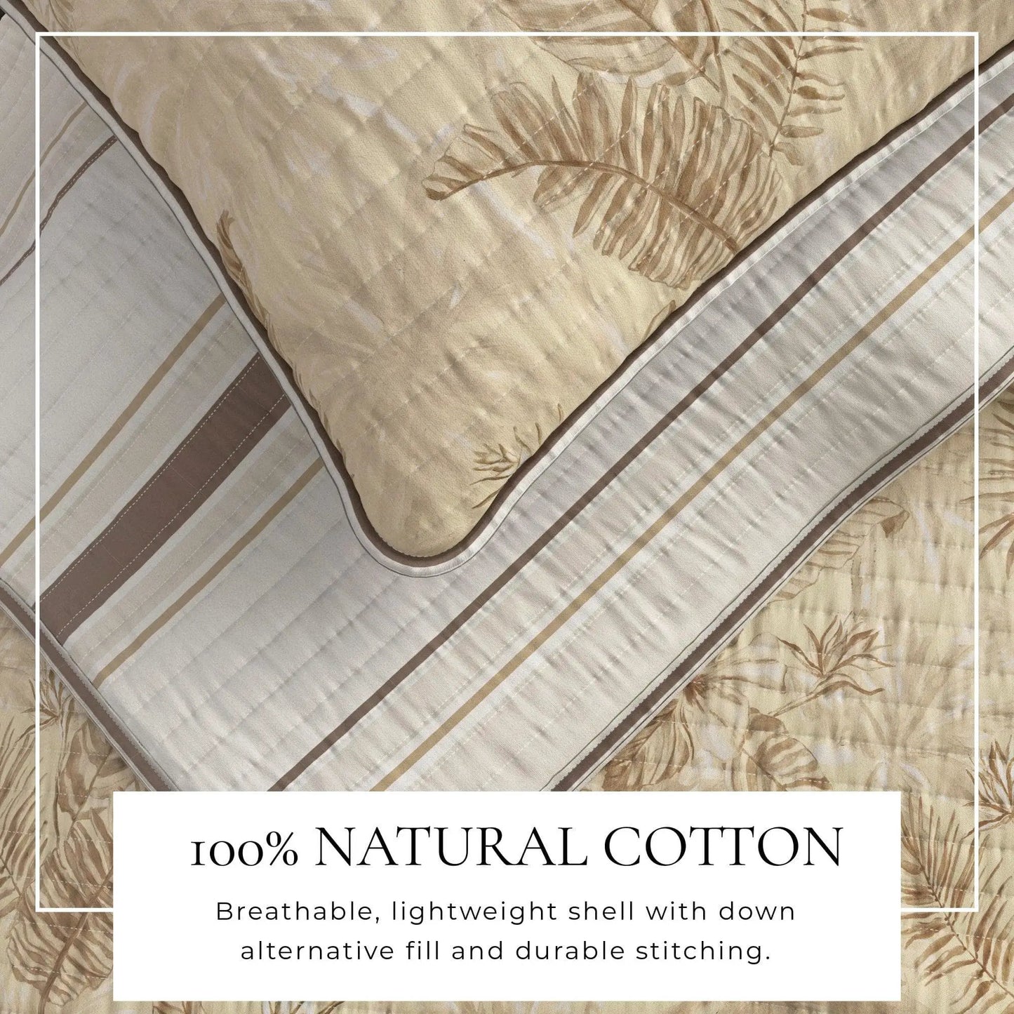 Floral Printed Cotton Quilt Set - Mendocino Collection from PriceLows™