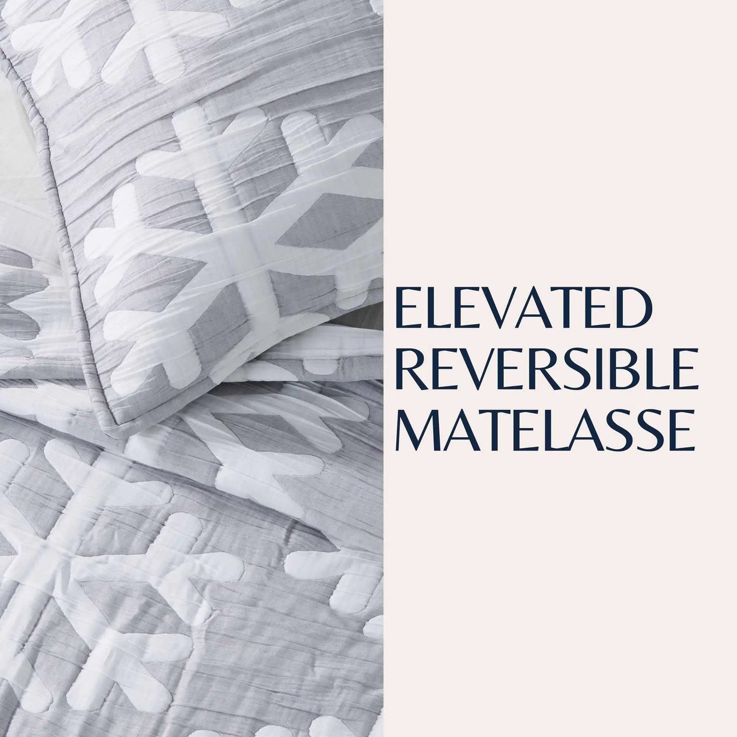 Matelassé Snowflake Quilt Set - Nino Collection from PriceLows™