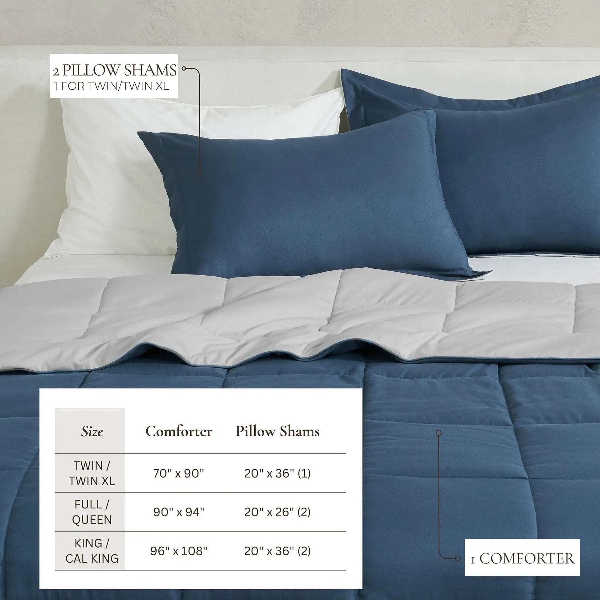 Reversible Comforter Set - Odette Collection from PriceLows™