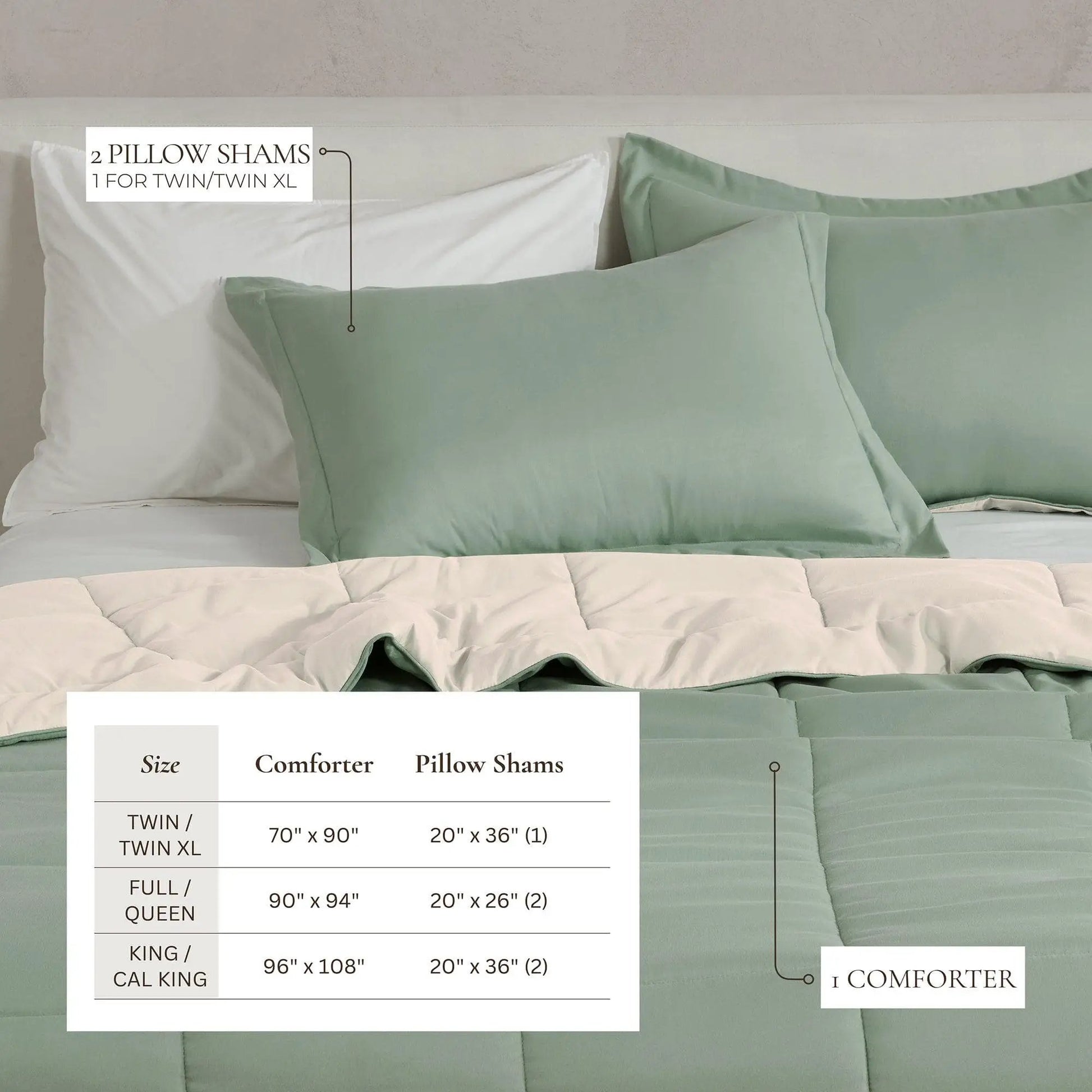 Reversible Comforter Set - Odette Collection from PriceLows™