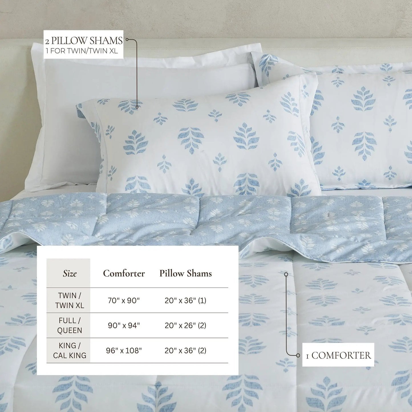 Reversible Comforter Set - Odette Collection from PriceLows™