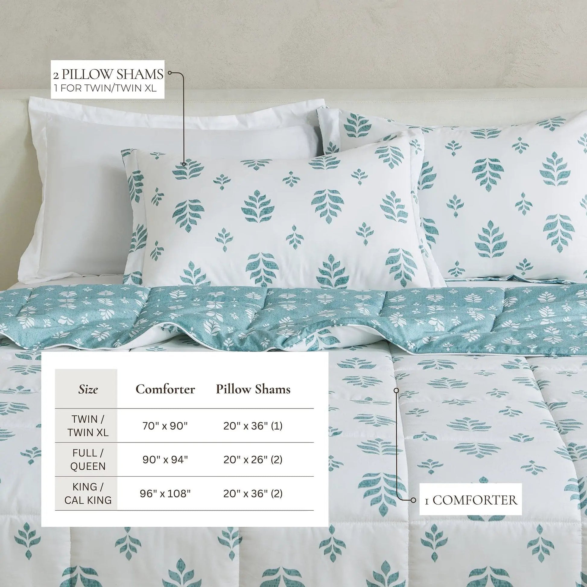 Reversible Comforter Set - Odette Collection from PriceLows™