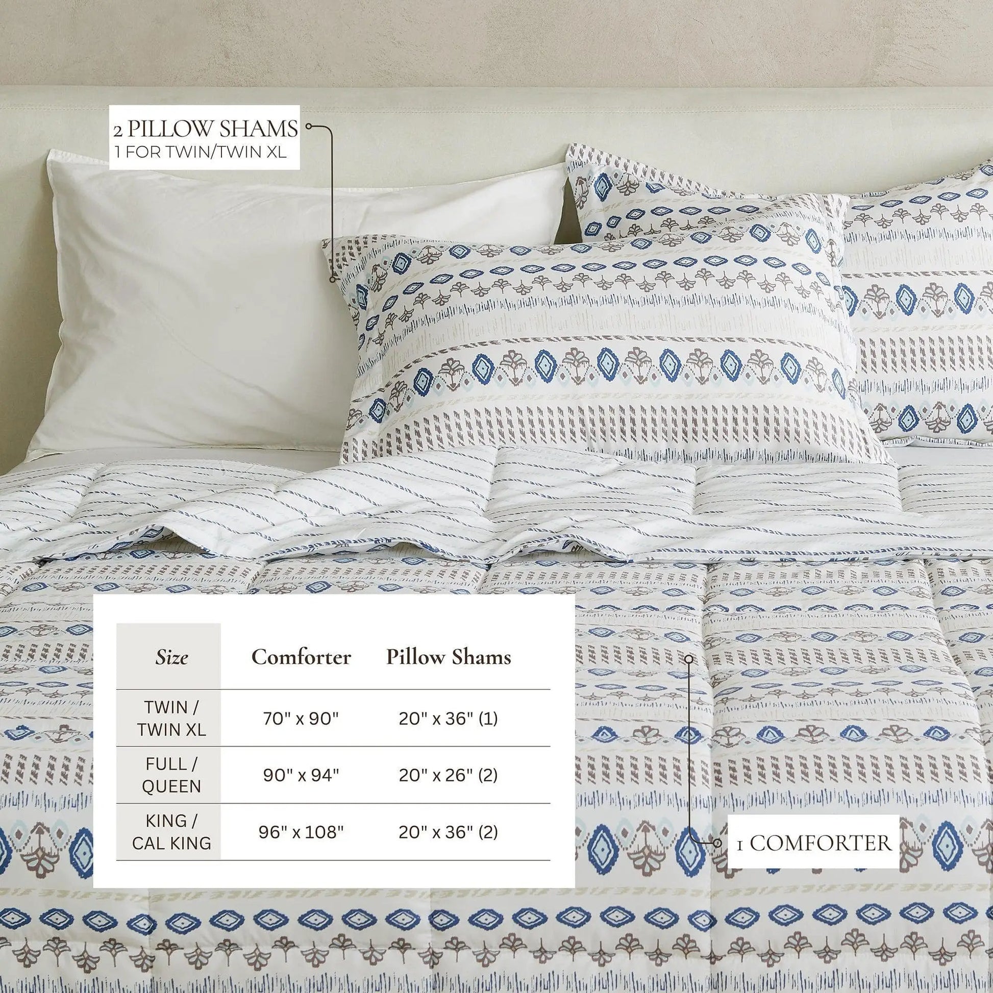 Reversible Comforter Set - Odette Collection from PriceLows™
