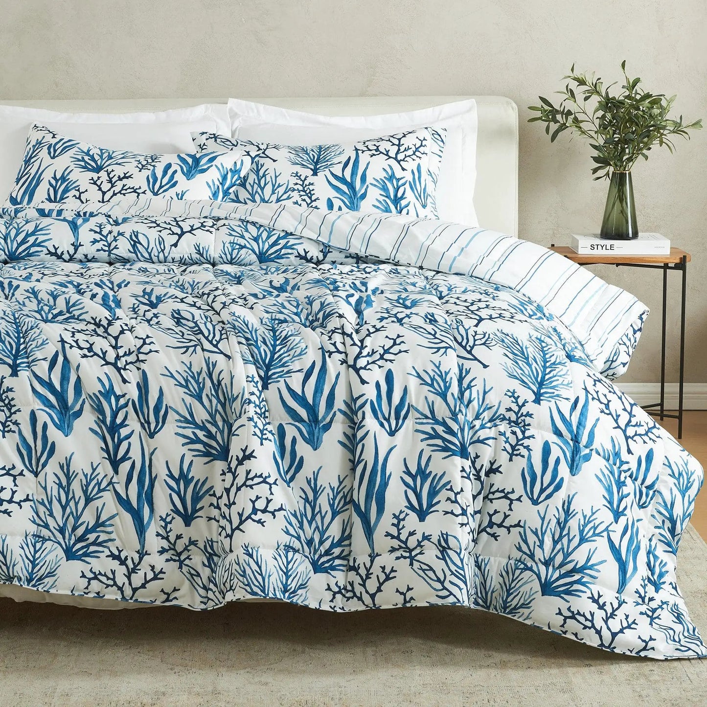 Reversible Comforter Set - Odette Collection from PriceLows™