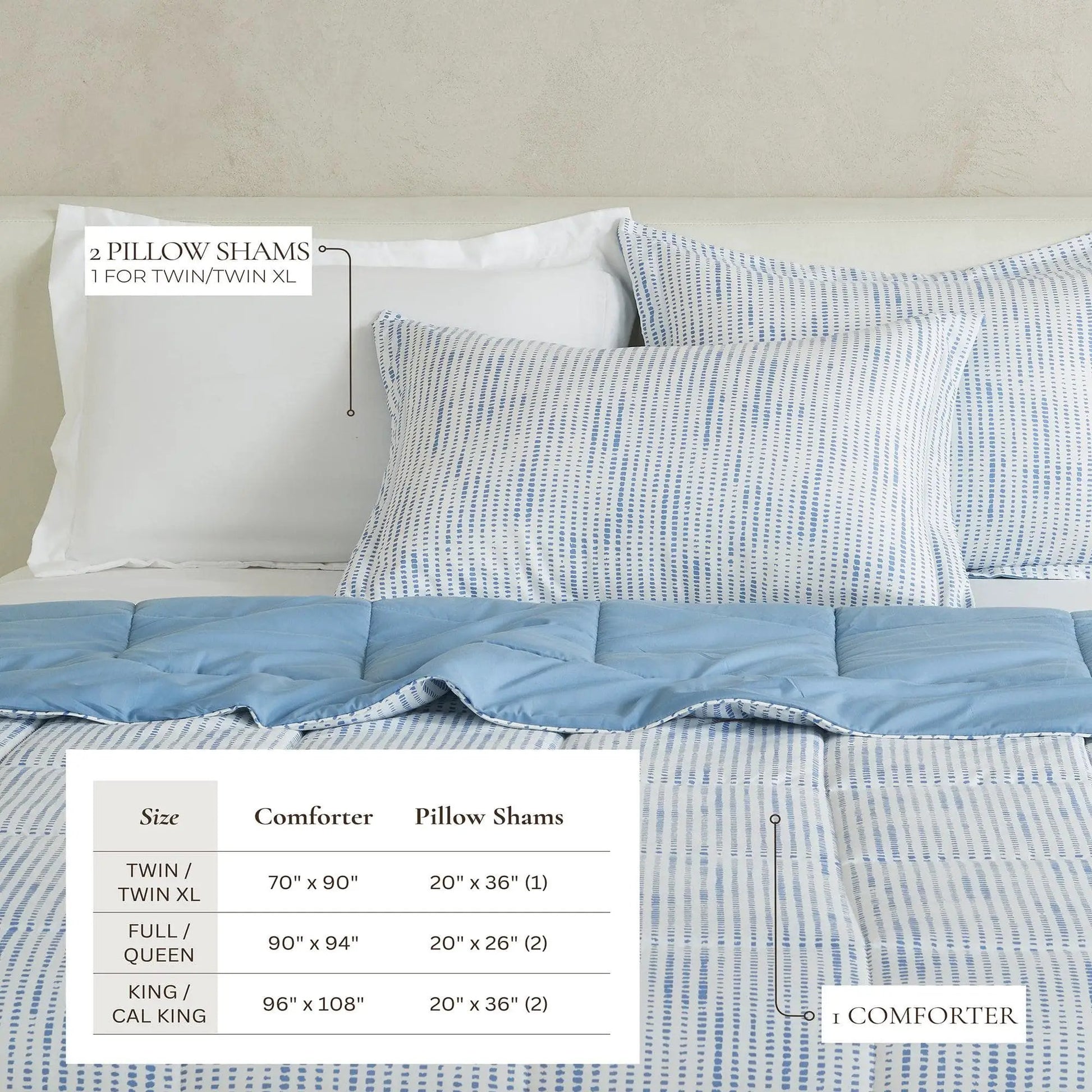 Reversible Comforter Set - Odette Collection from PriceLows™